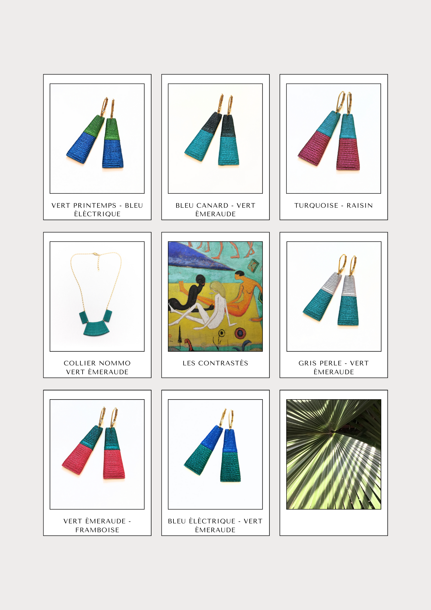 THOT. Boucles d'oreilles _ coloris à choisir