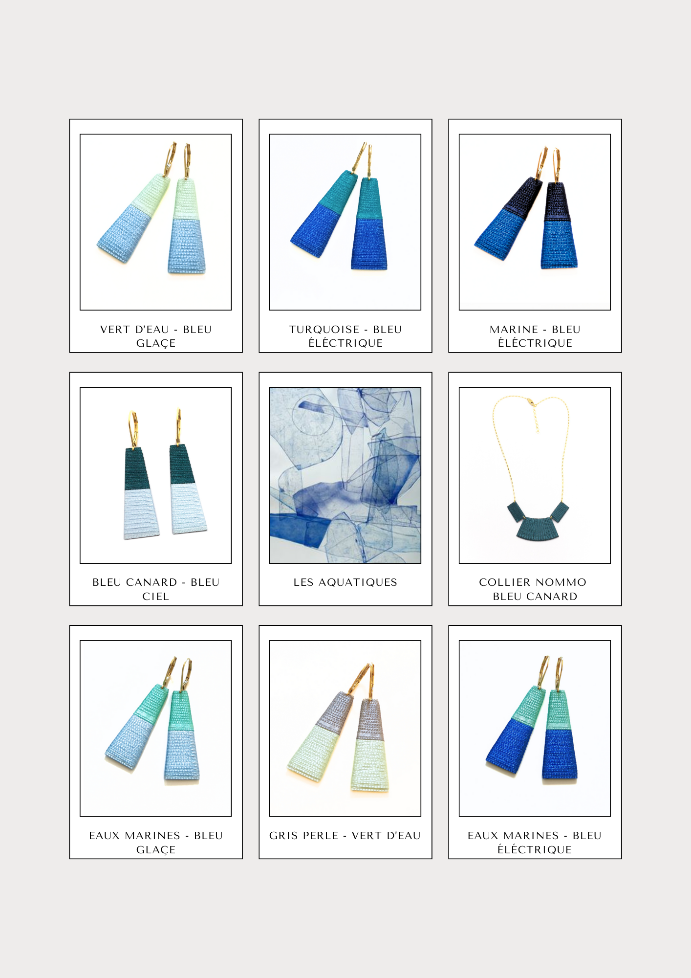 THOT. Boucles d'oreilles _ coloris à choisir