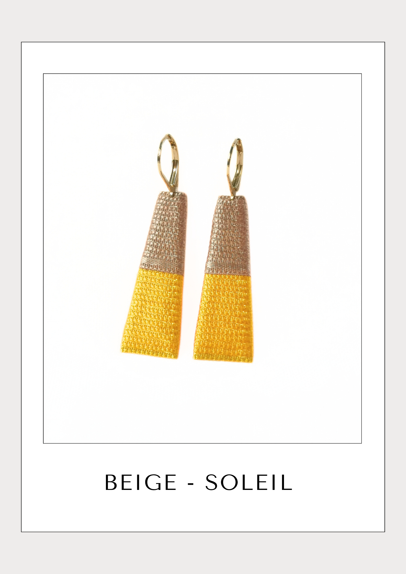 THOT. Boucles d'oreilles _ LES JAUNES
