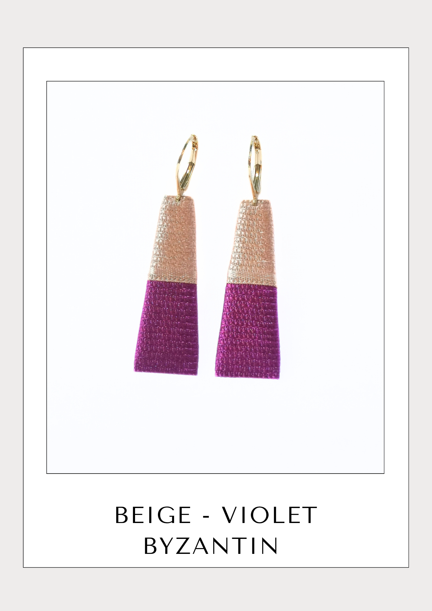 THOT. Boucles d'oreilles _ LES VIOLETS