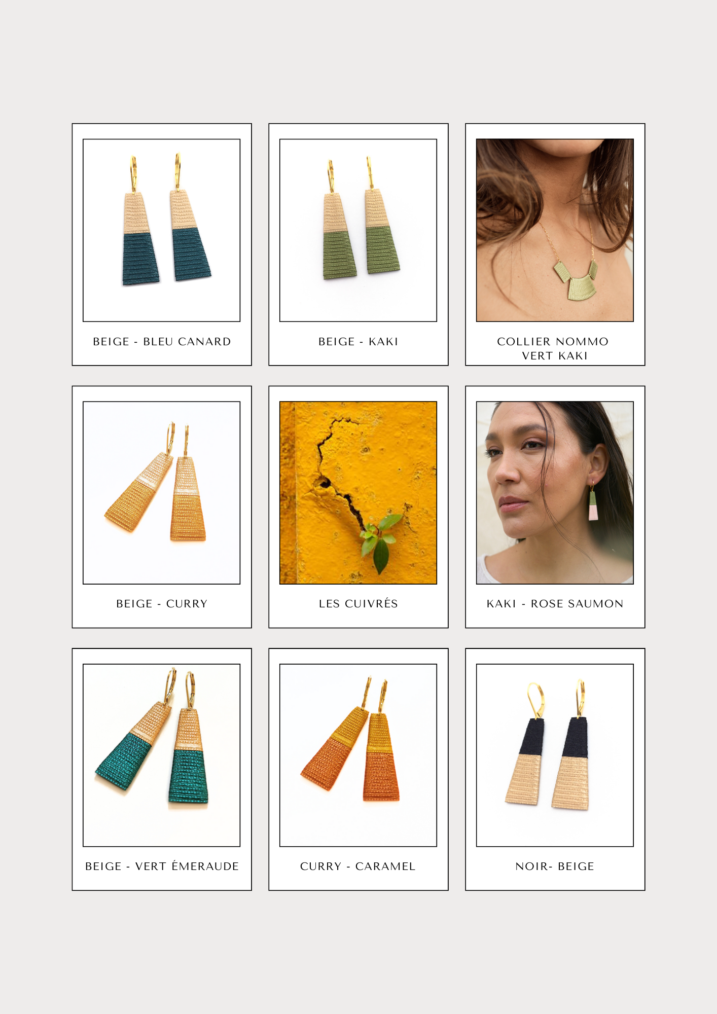 THOT. Boucles d'oreilles _ coloris à choisir