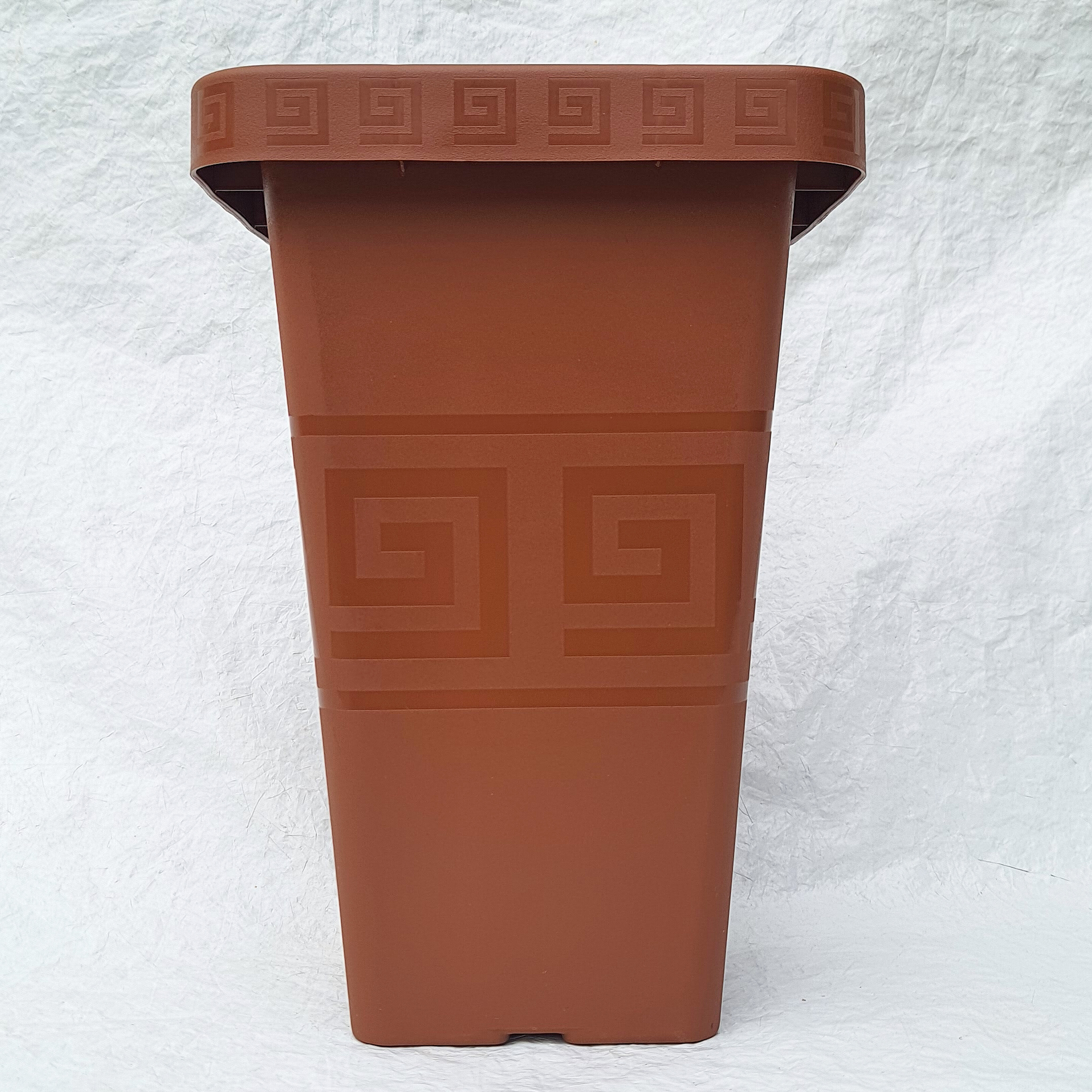 Vaso Grego Quadrado (Terracota)