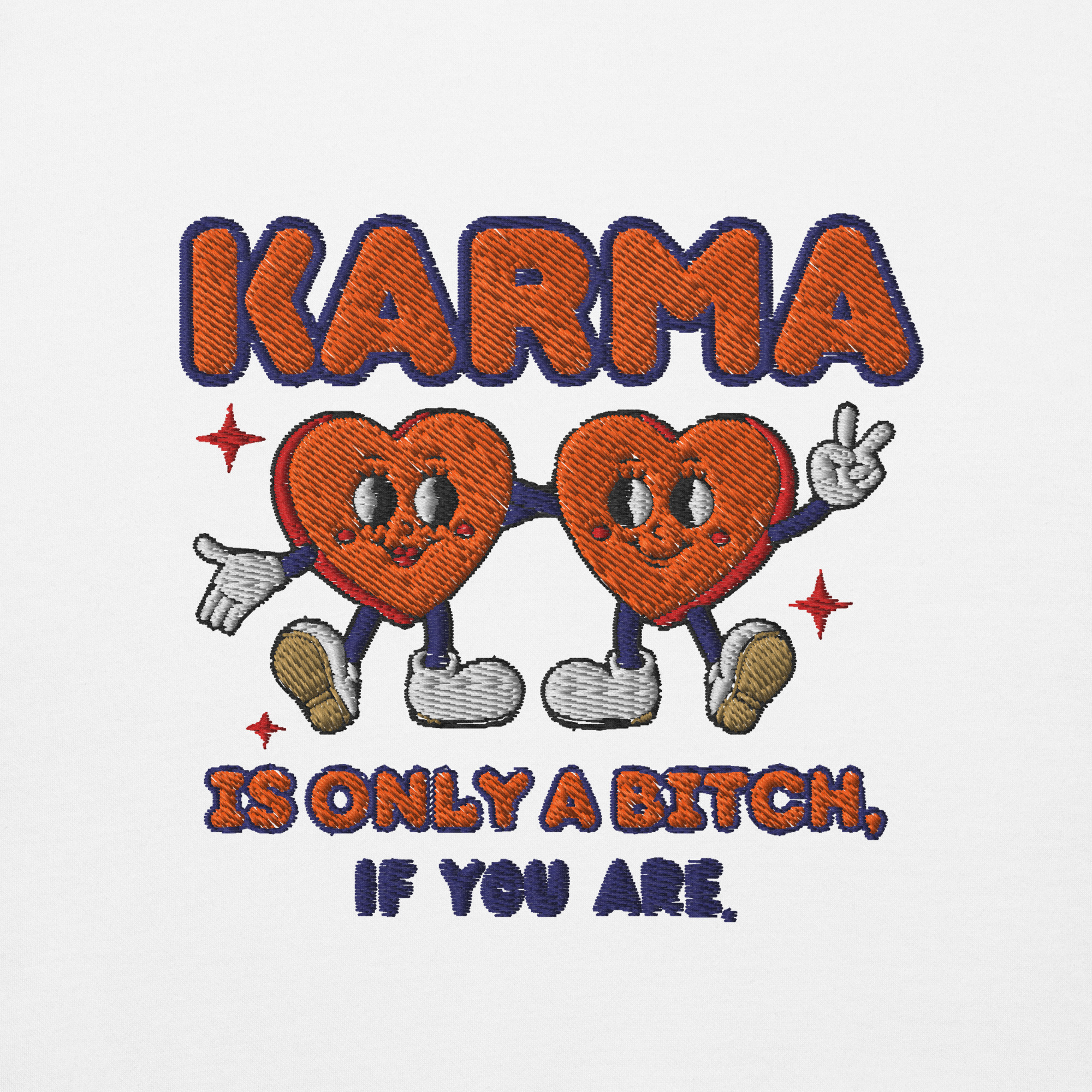 Karma's a B Embroidered Hoodie