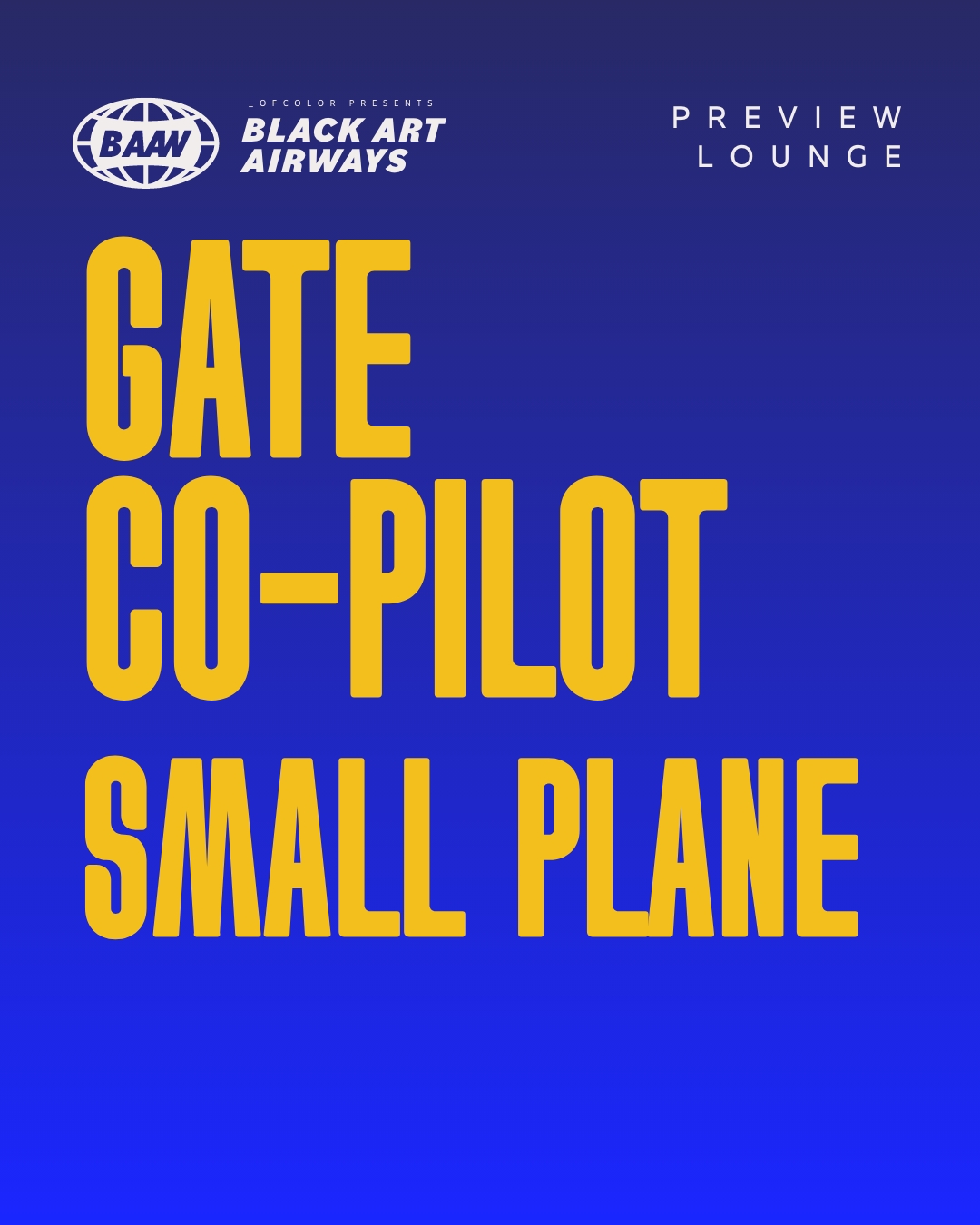 Gate Co-Pilot -Small Plane