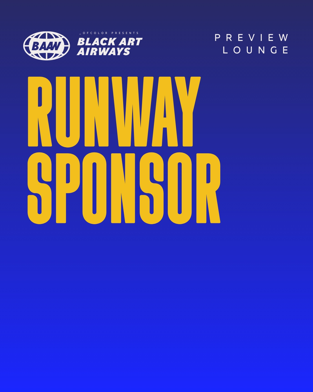 Runway Sponsor	