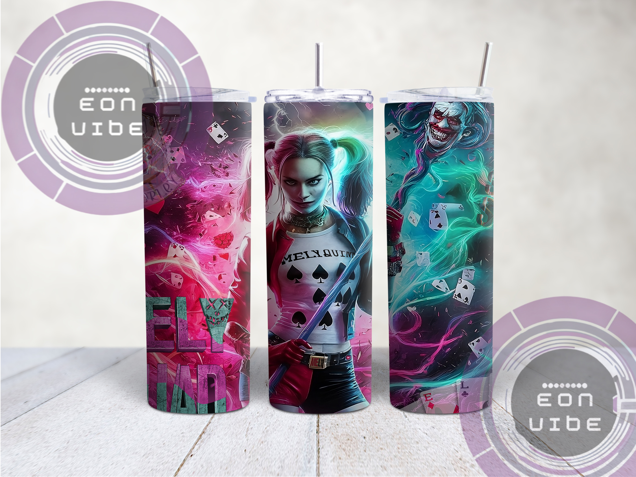 Tumbler Personalizado de Harley Quinn