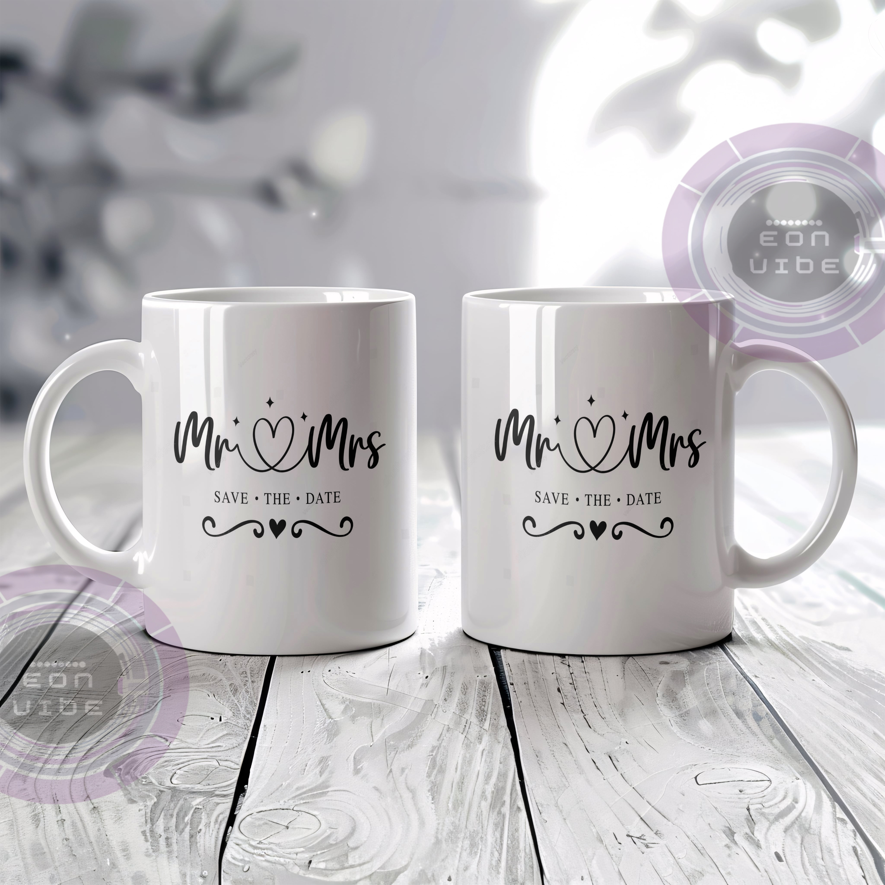 Taza "Mr. & Mrs. Save the Date"