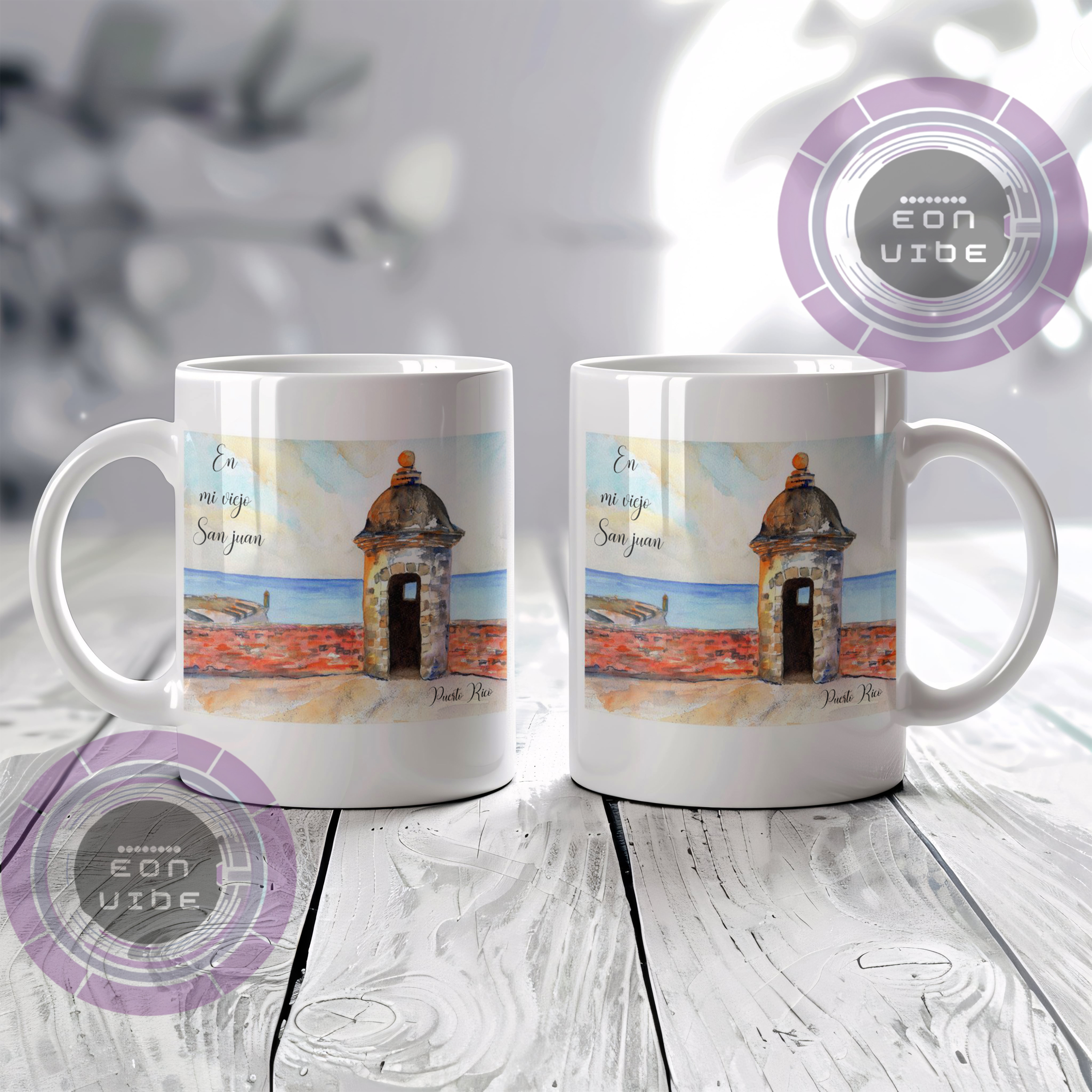 Taza 🌅 En mi Viejo San Juan 🏰✨