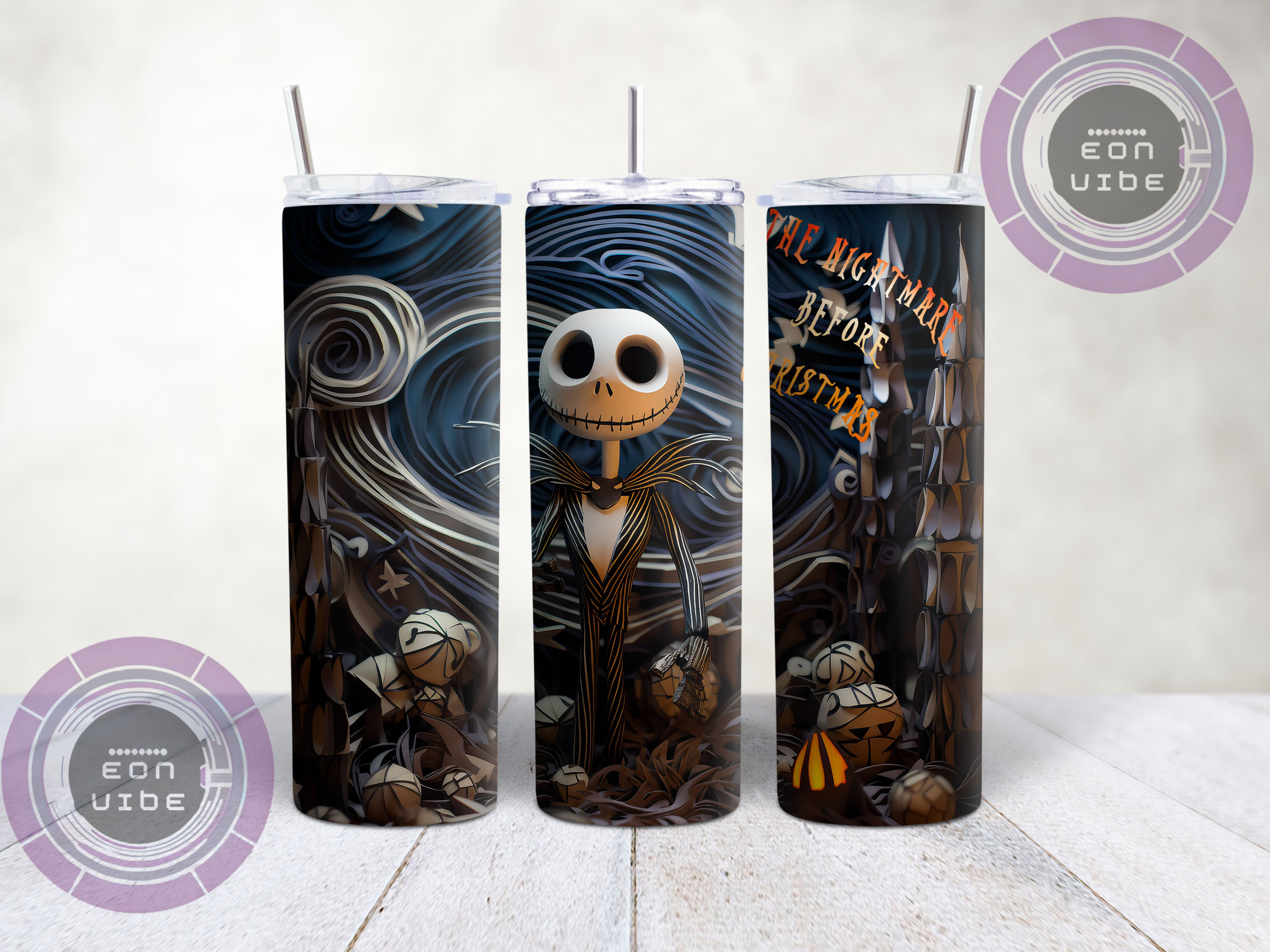 ✨ The nightmare before Christmas Tumbler ✨
