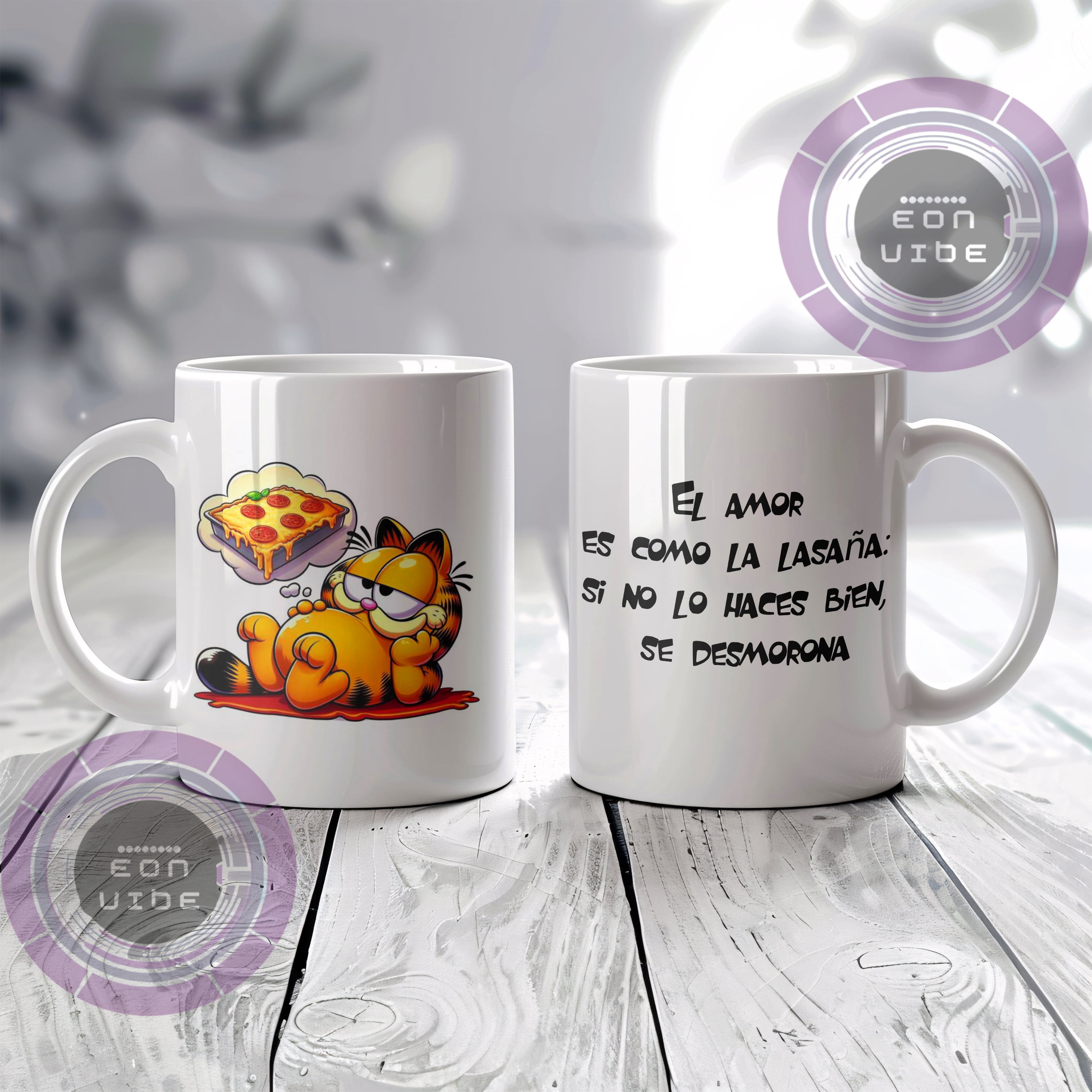  Taza ☕ Encantadora taza de cafe de Garfield  
