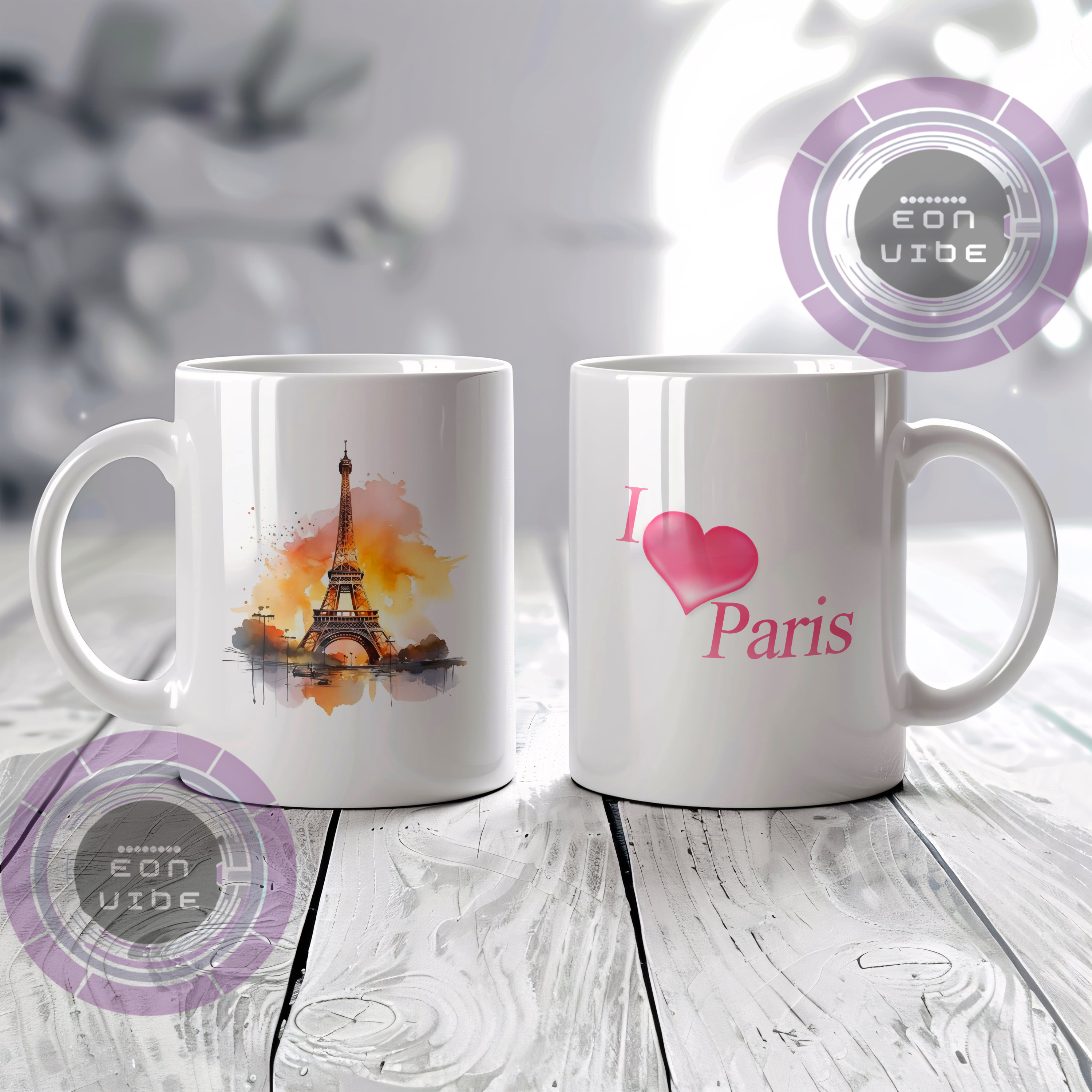  Taza ☕ Encantadora taza de Paris