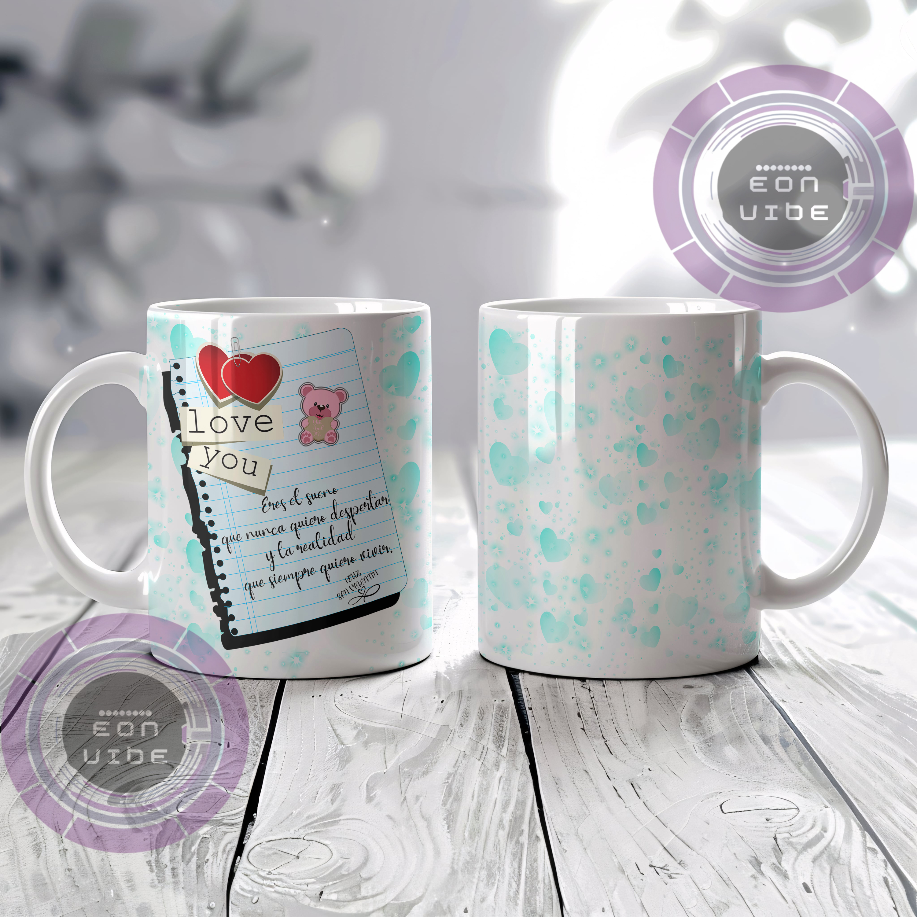 Taza "Mensaje San Valentin "