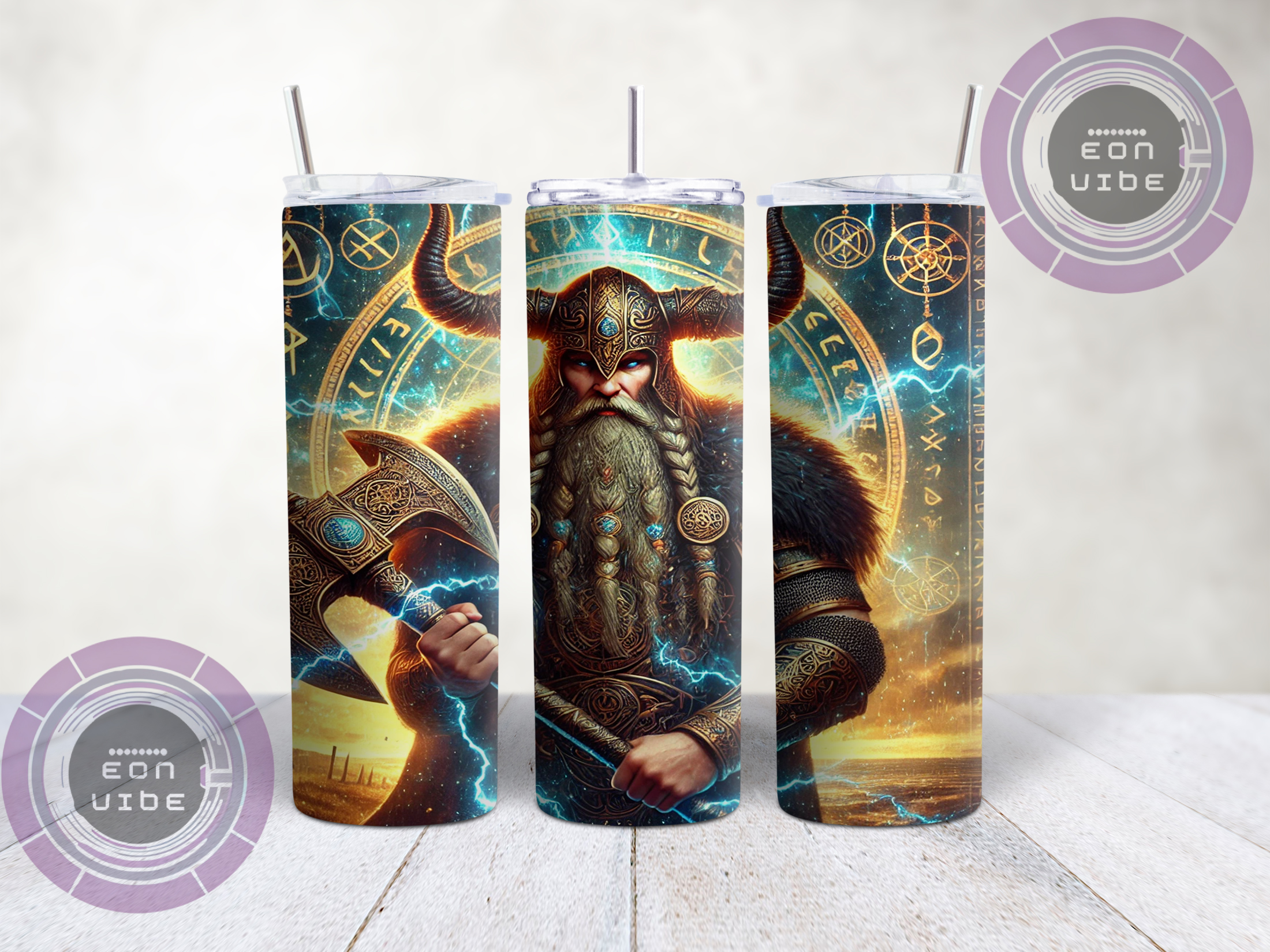 Rey Vikingo Tumbler ⚡🛡️