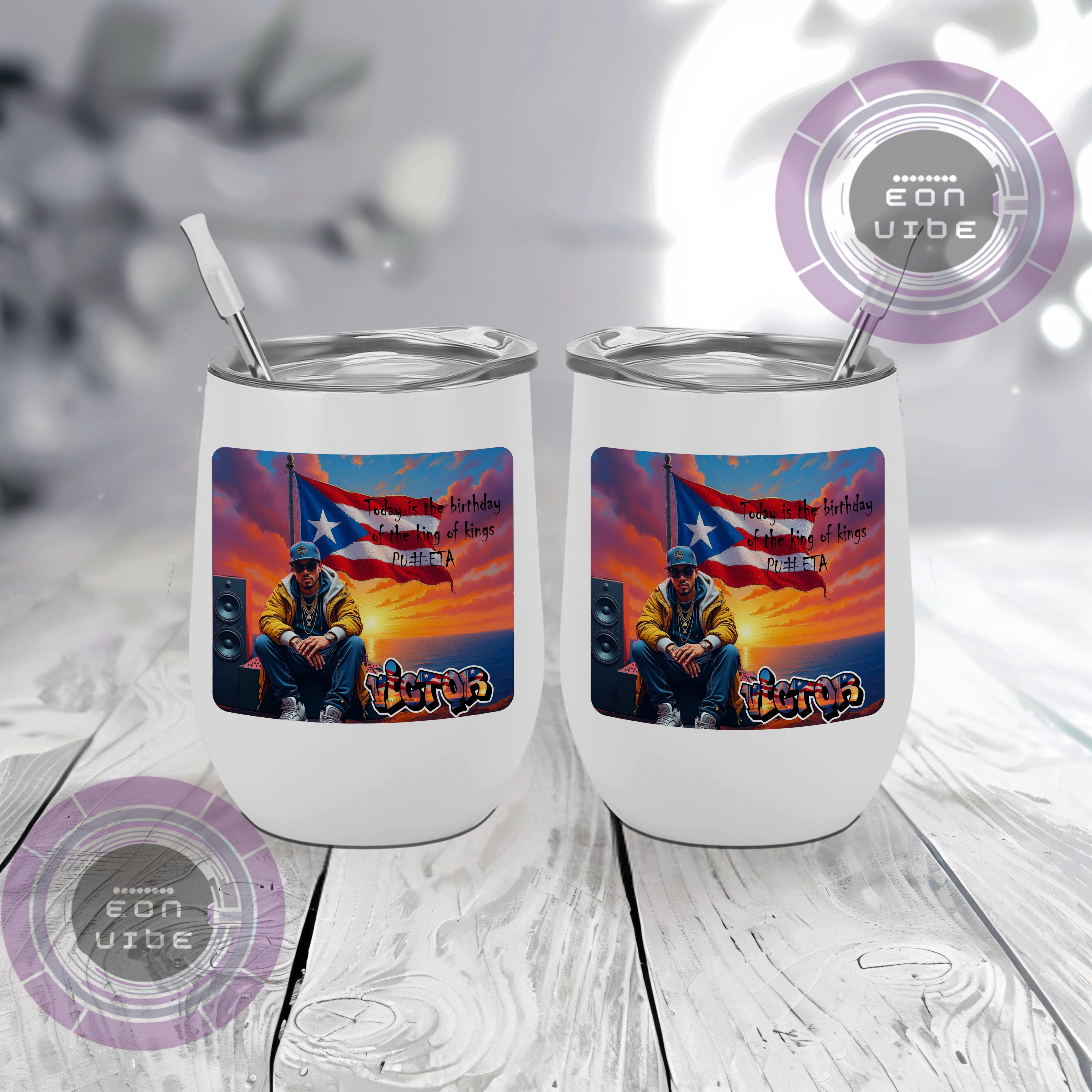 Tumbler Personalizado - "King of Kings Birthday" 👑🔥🇵🇷