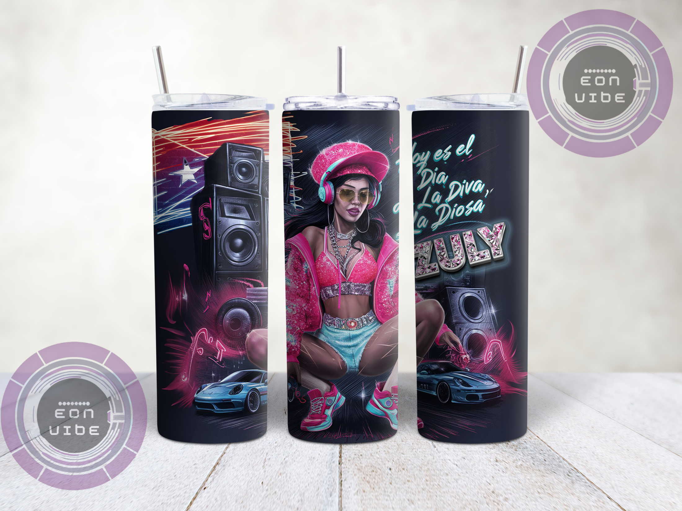 Tumbler Personalizado -Cumpleaños de la Diva-