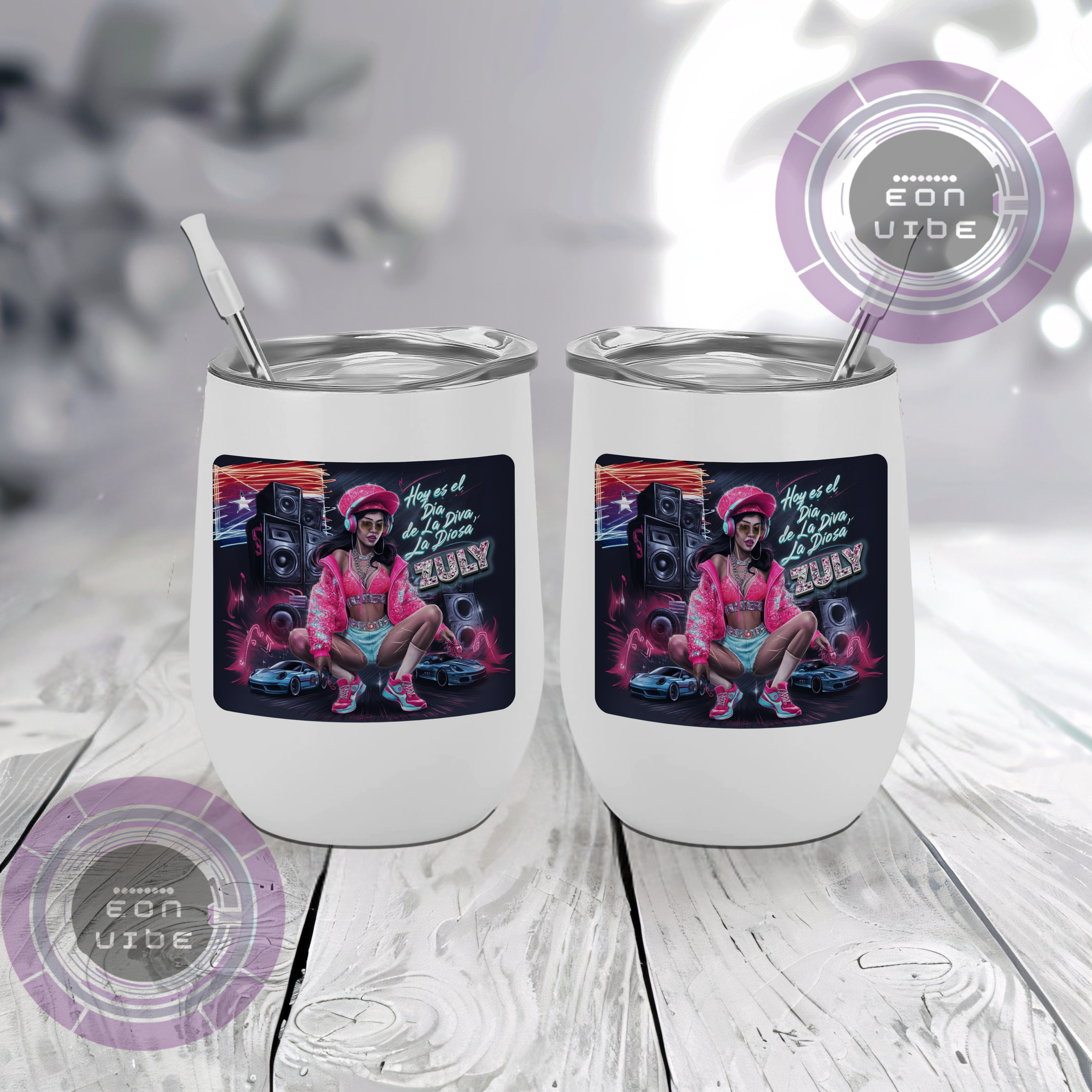 Tumbler Personalizado -Cumpleaños de la Diva-