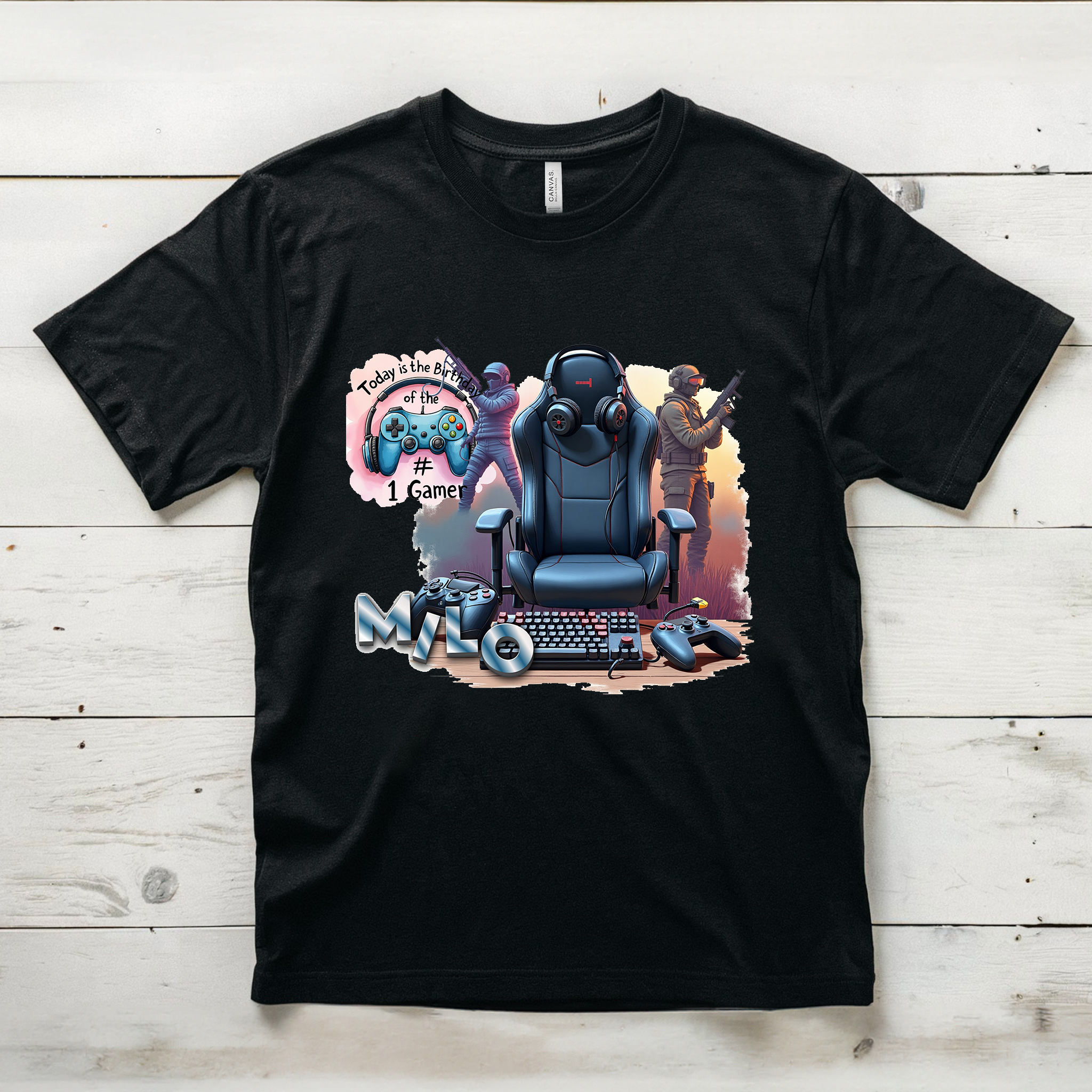 Camiseta Hoy es el Cumpleaños del "#1 Gamer" 