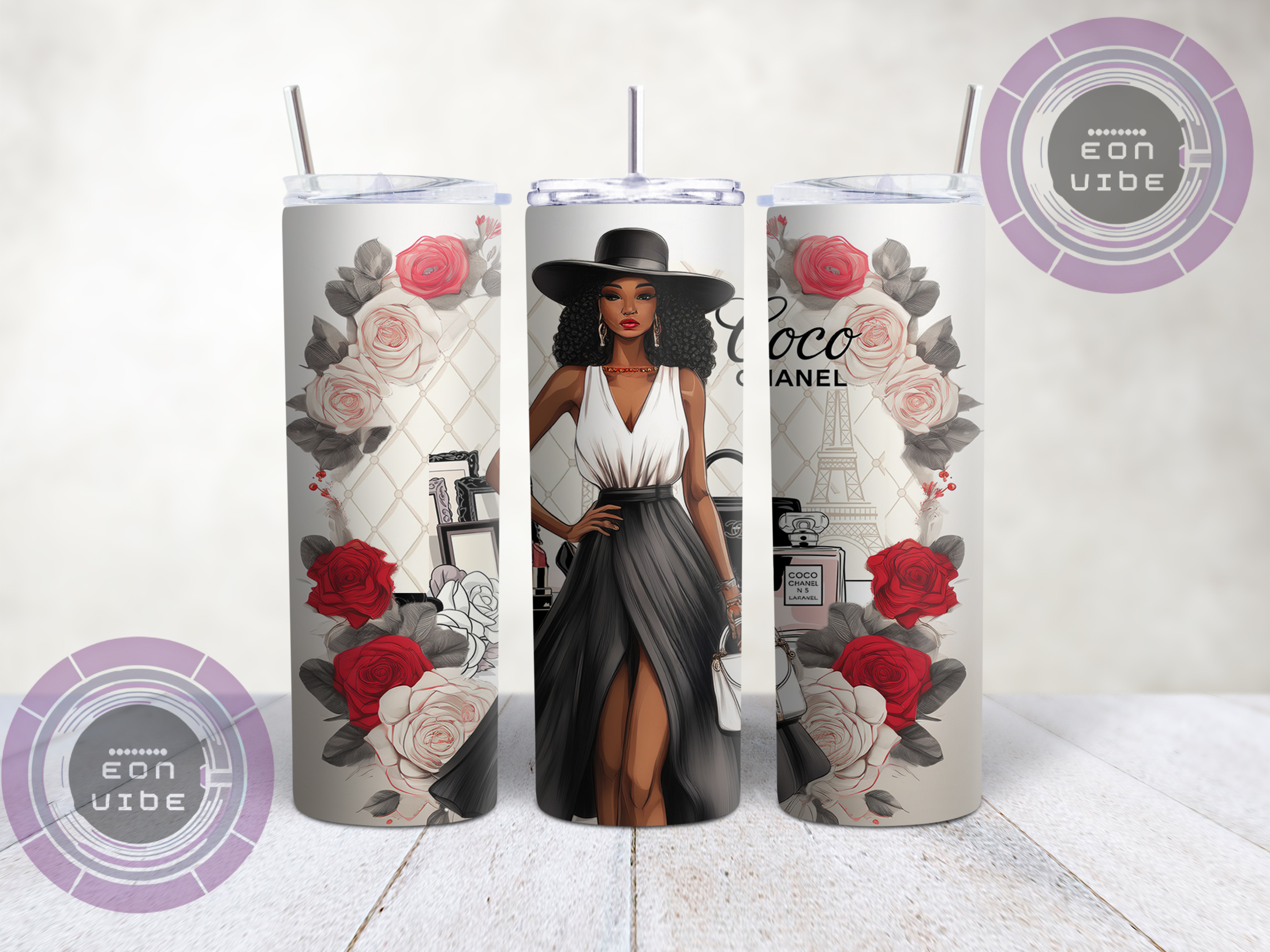 Tumbler Elegancia Floral – 20oz