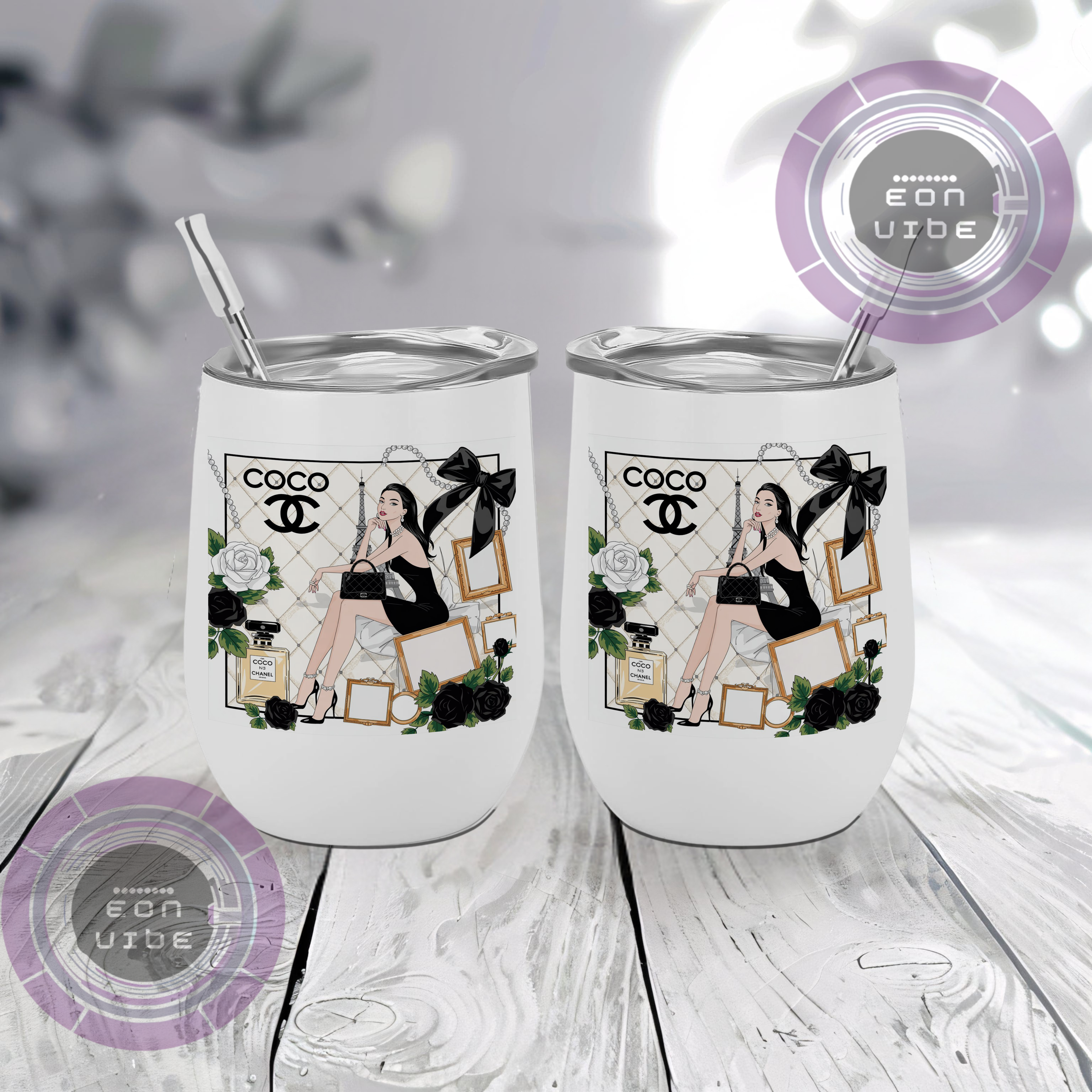 Tumbler Chic Clásico – 12oz Vino
