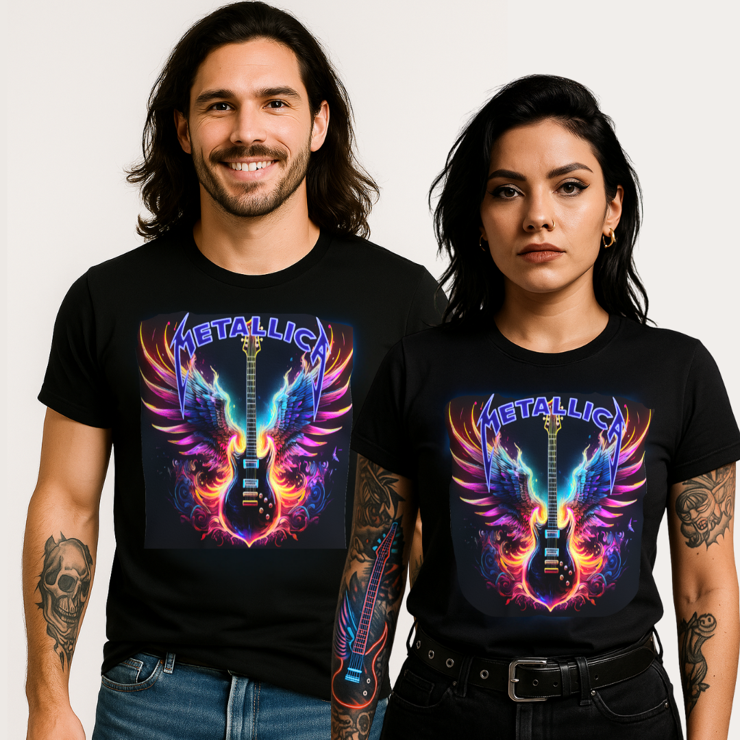 🔥Metal & Neon - Metallica Flames