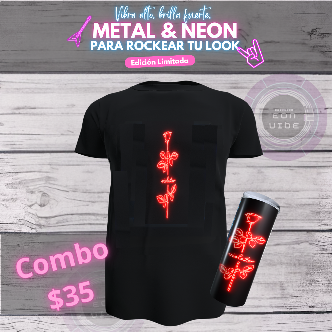 🌹 Metal & Neon – Rose Violator