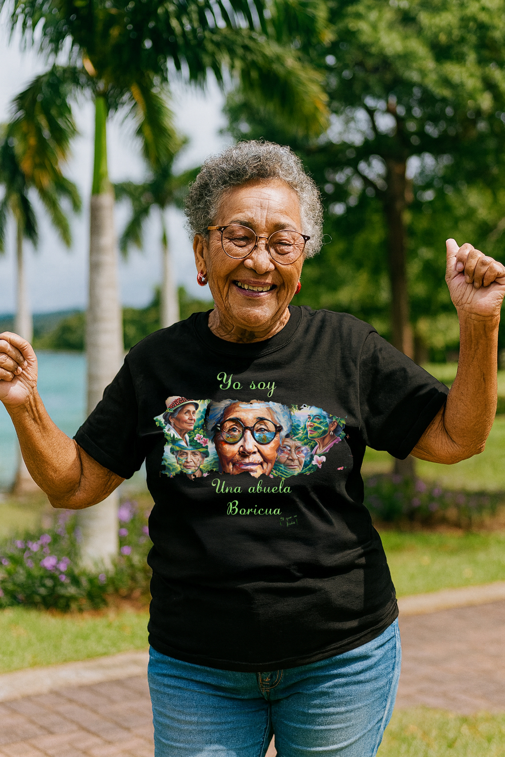 Camiseta 'Yo soy una abuela Boricua'