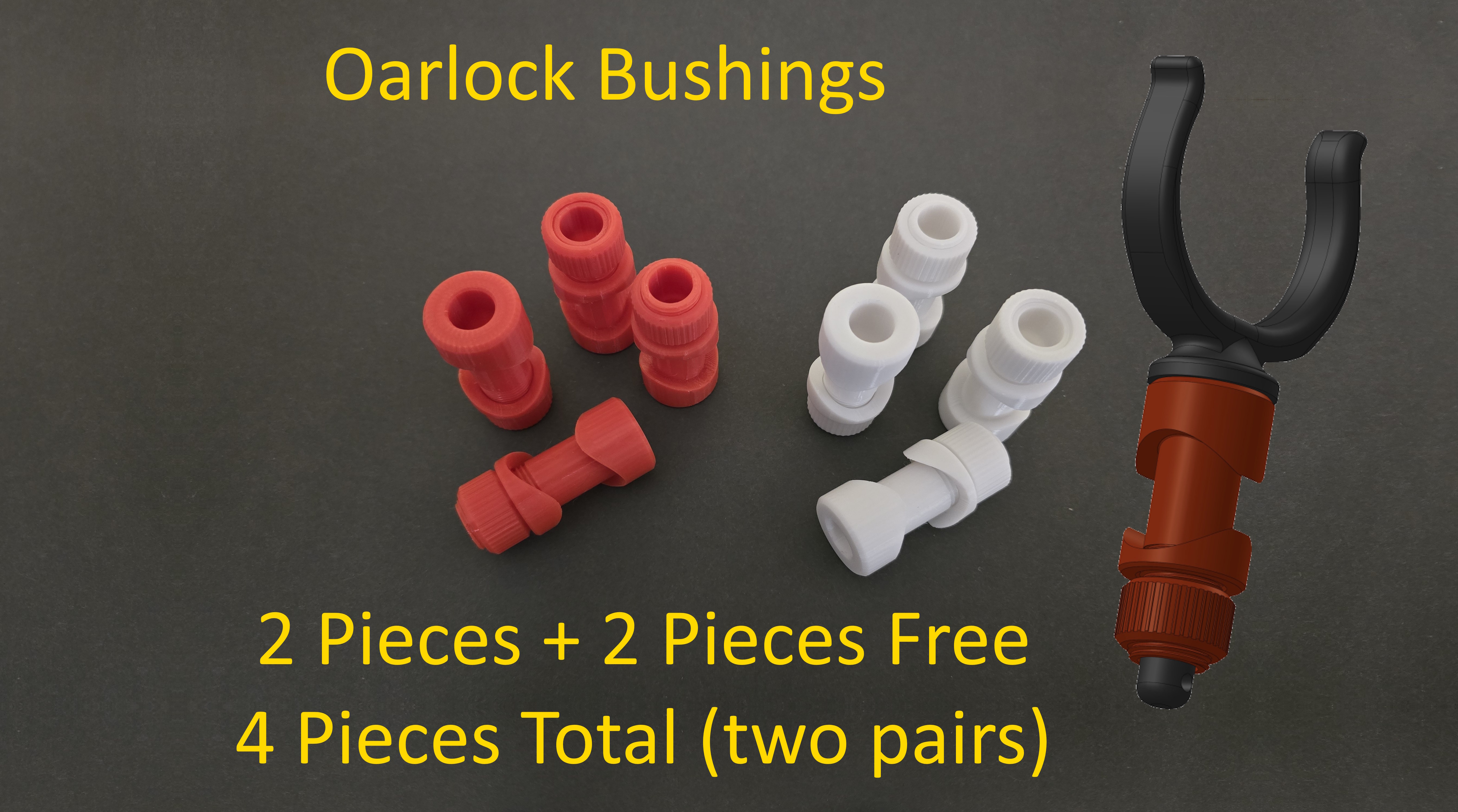 Replacement Pontoon boat oarlock bushings 1-1/8 frame inflatable