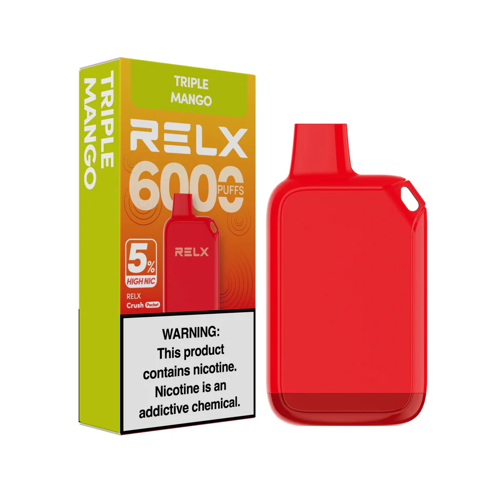 RELX CRUSH 6,000 PUFFS - 5 %  NICOTINE