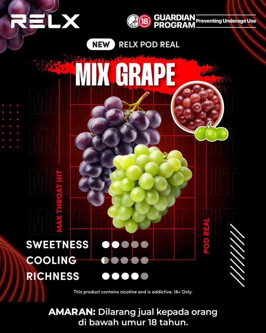 RELX POD REAL Max Throat Hit series Available Now