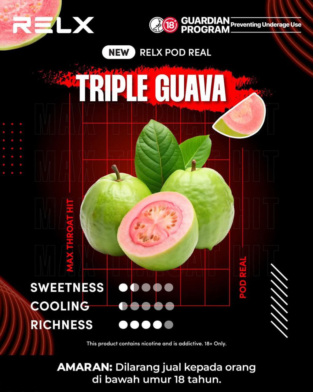 RELX POD REAL Max Throat Hit series Available Now