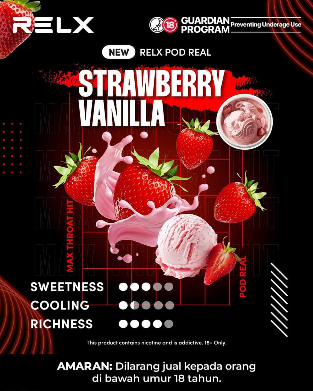 RELX POD REAL Max Throat Hit series Available Now