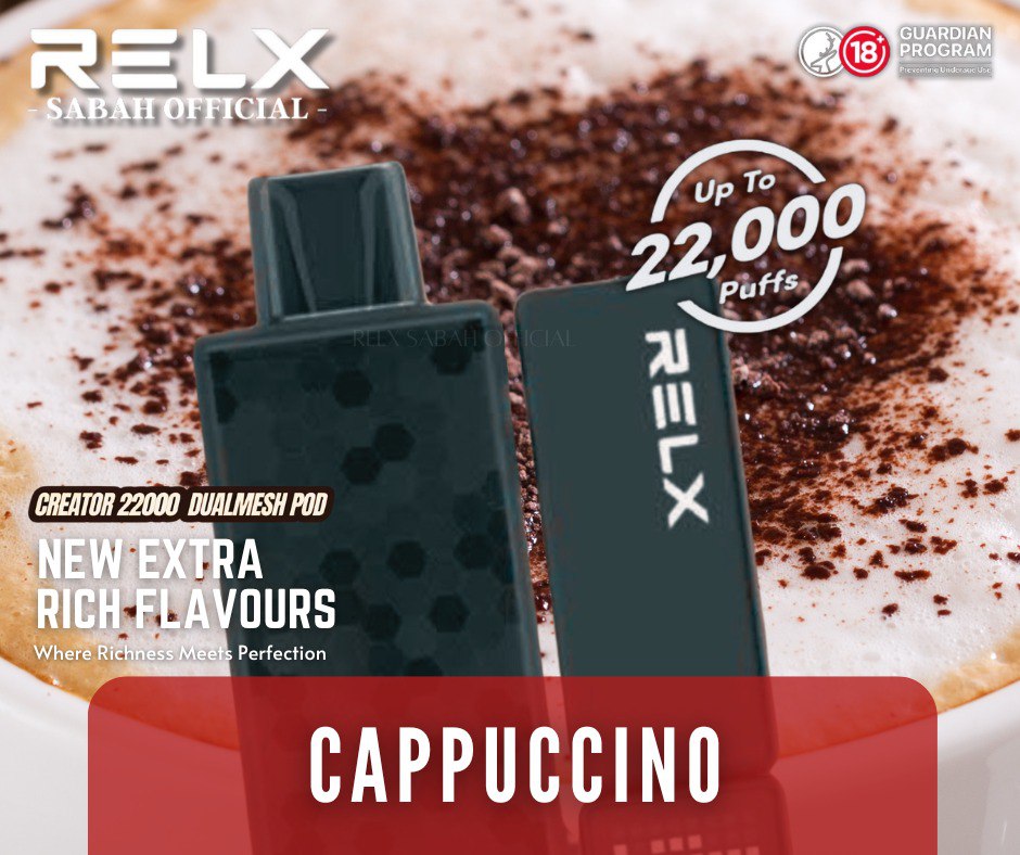 RELX CREATOR FLAVOURS 22KPUFFS SUPER RICH & LOW COOLING