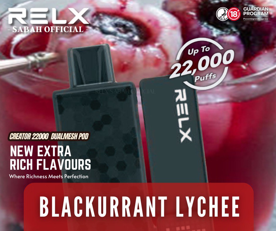 RELX CREATOR FLAVOURS 22KPUFFS SUPER RICH & LOW COOLING