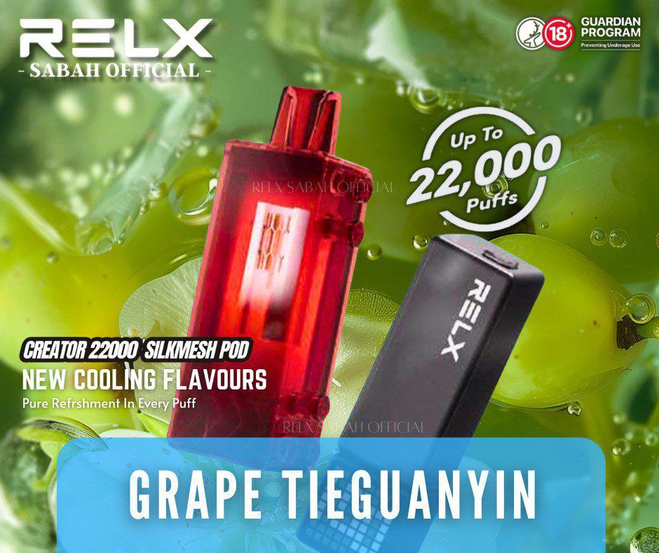 RELX CREATOR FLAVOURS 22KPUFFS SUPER REFRESHING & HIGH COOLING