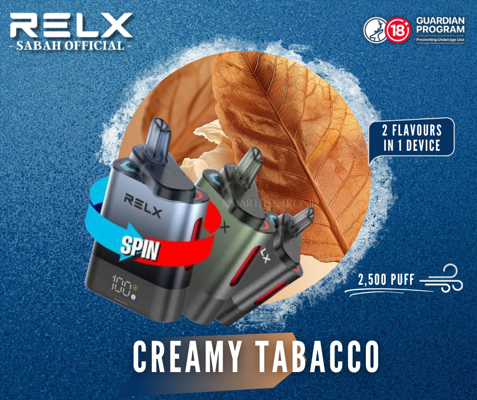 THE NEW SPIN RELX MINI DEVICE NOW COMES WITH 21 FLAVOUR! DOUBLE THE FLAVOUR