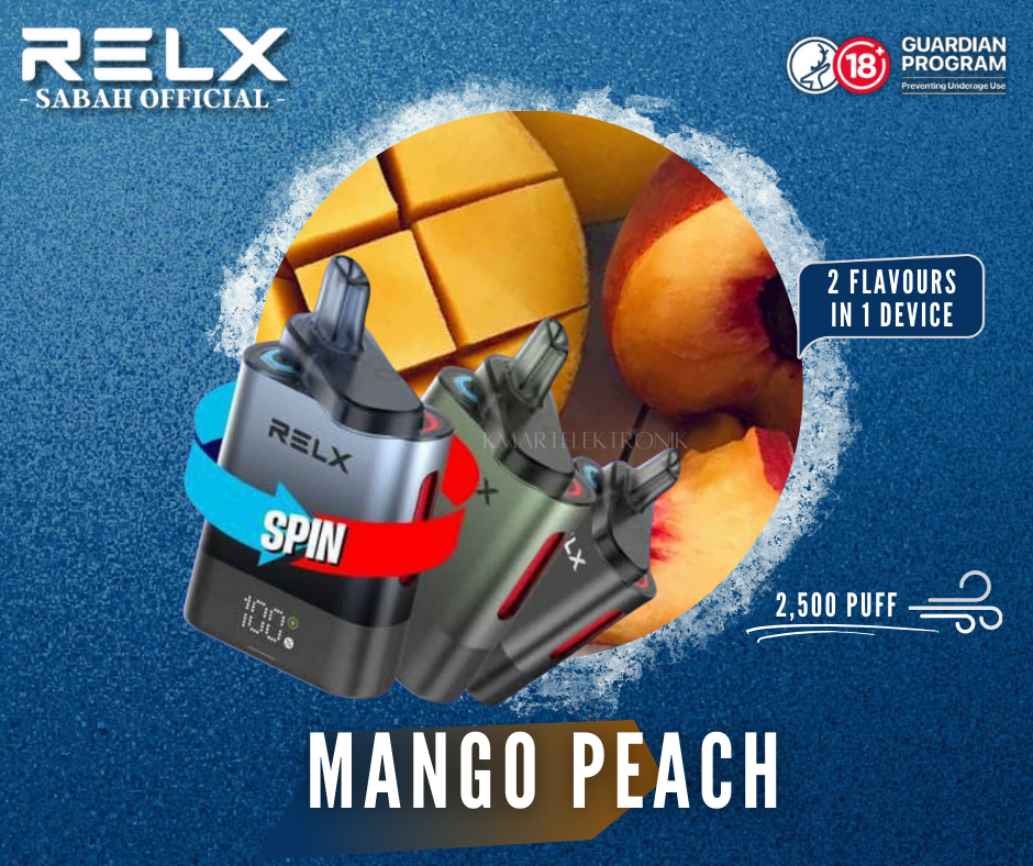 THE NEW SPIN RELX MINI DEVICE NOW COMES WITH 21 FLAVOUR! DOUBLE THE FLAVOUR