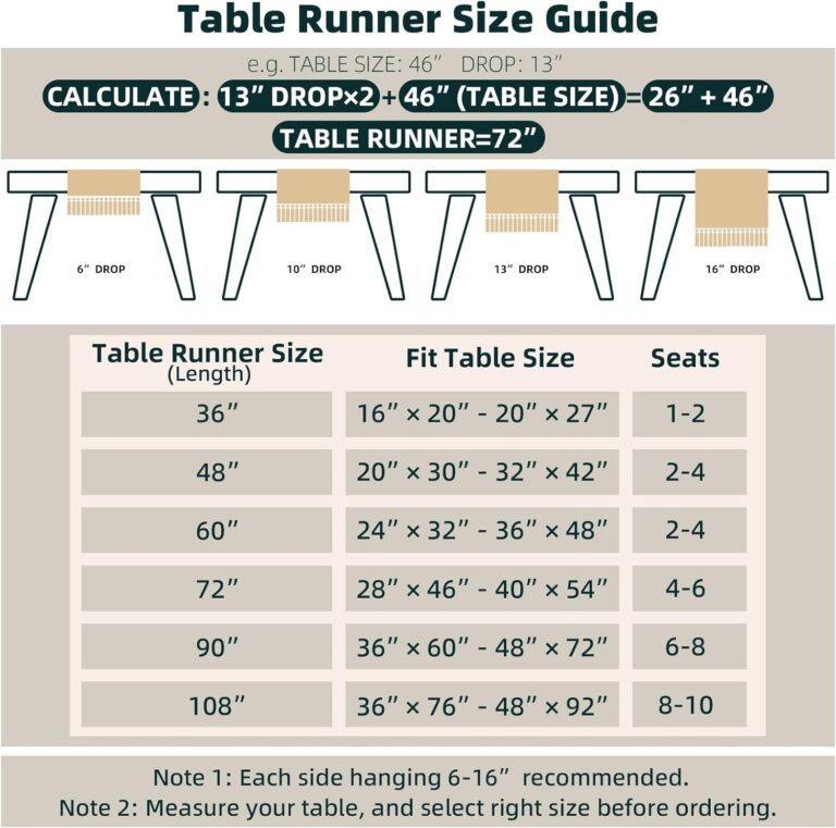FEXIA Boho Table Runner for Home Decor 72 Inches Long Farmhouse Rustic Table Runner Cream & Brown Macrame Table Runner with Tassels for Boho Dining Bedroom Decor Rustic Bridal Shower (12×72 Inches)
