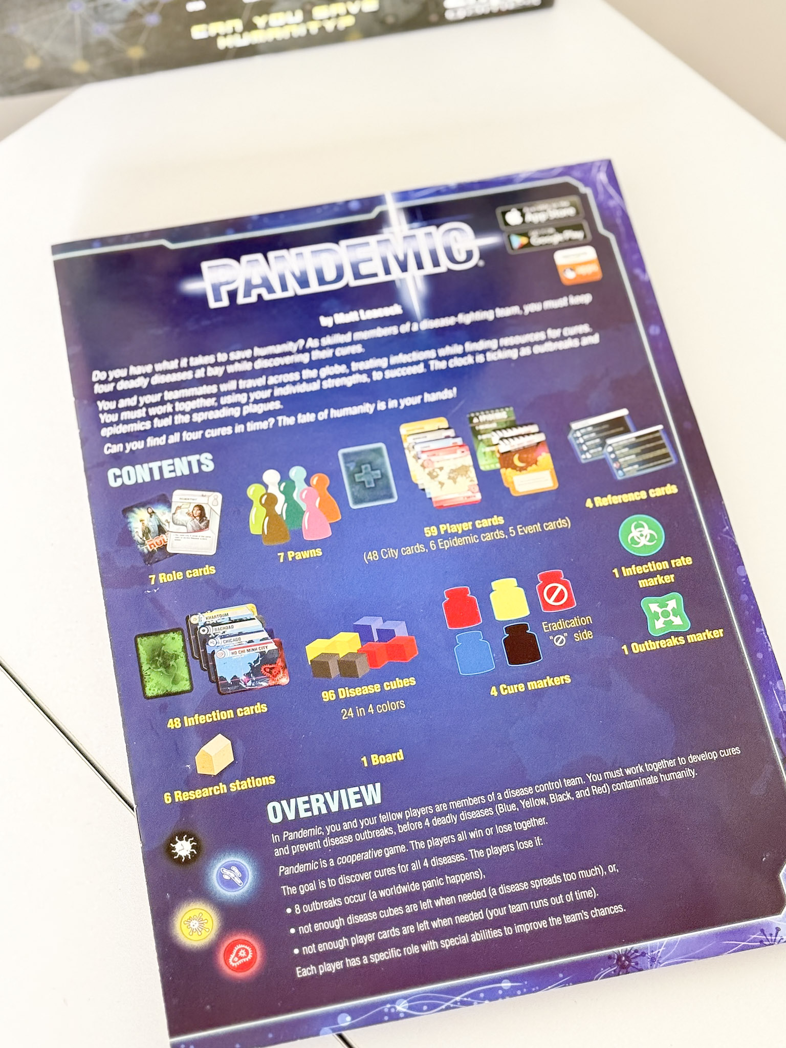 Stalo žaidimas "Pandemic"