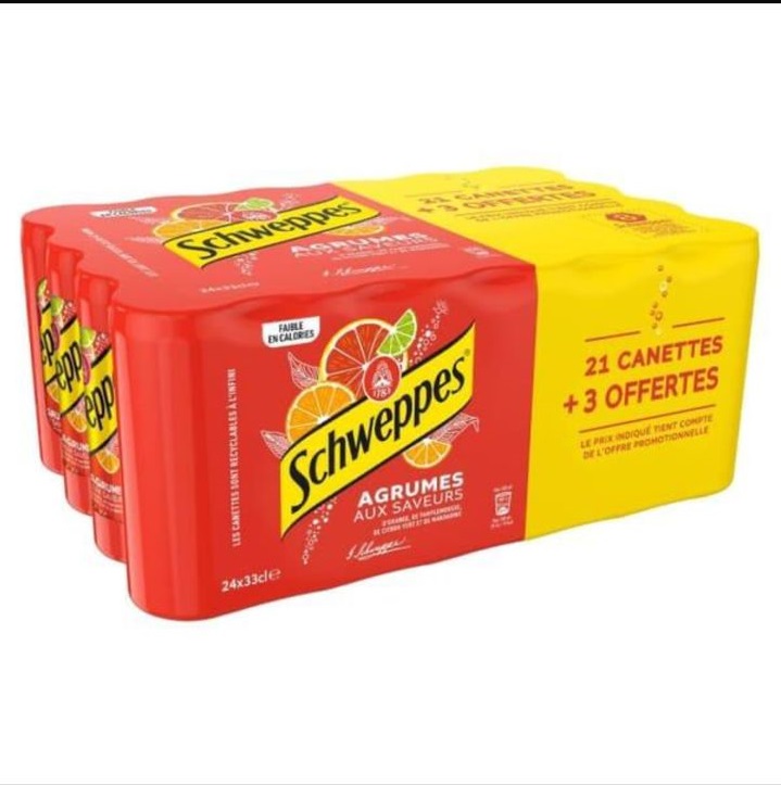 Boisson schweppes agrumes 330ML