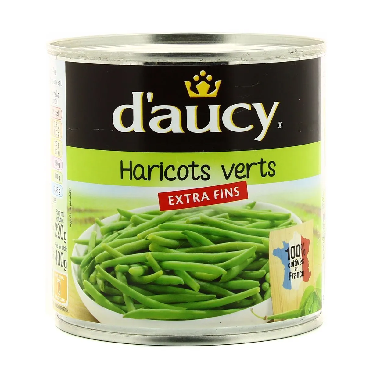 Palette d’Haricots verts extra fins 220g – DAUCY