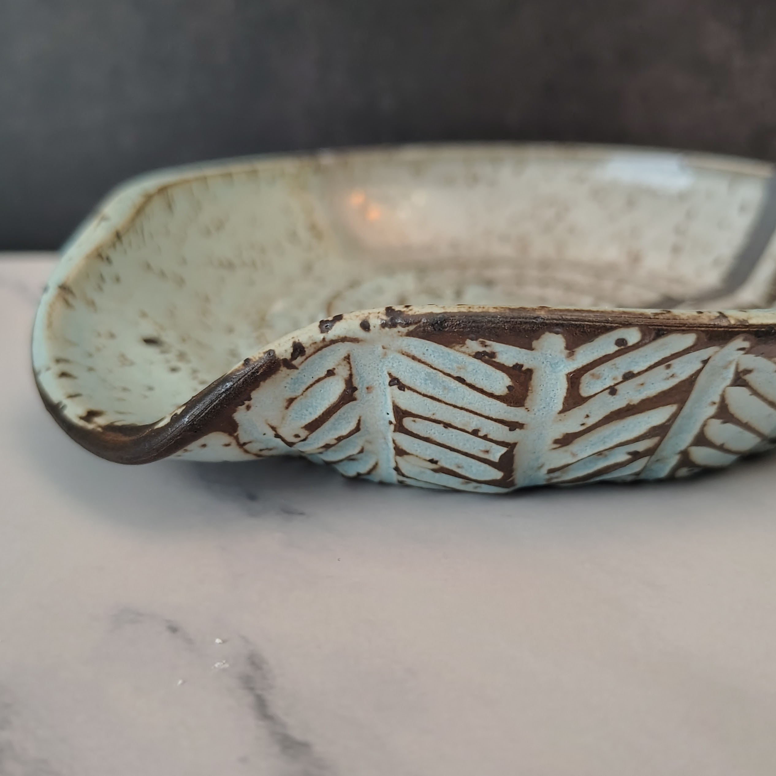 Speckled Ceramic Spoon Rest