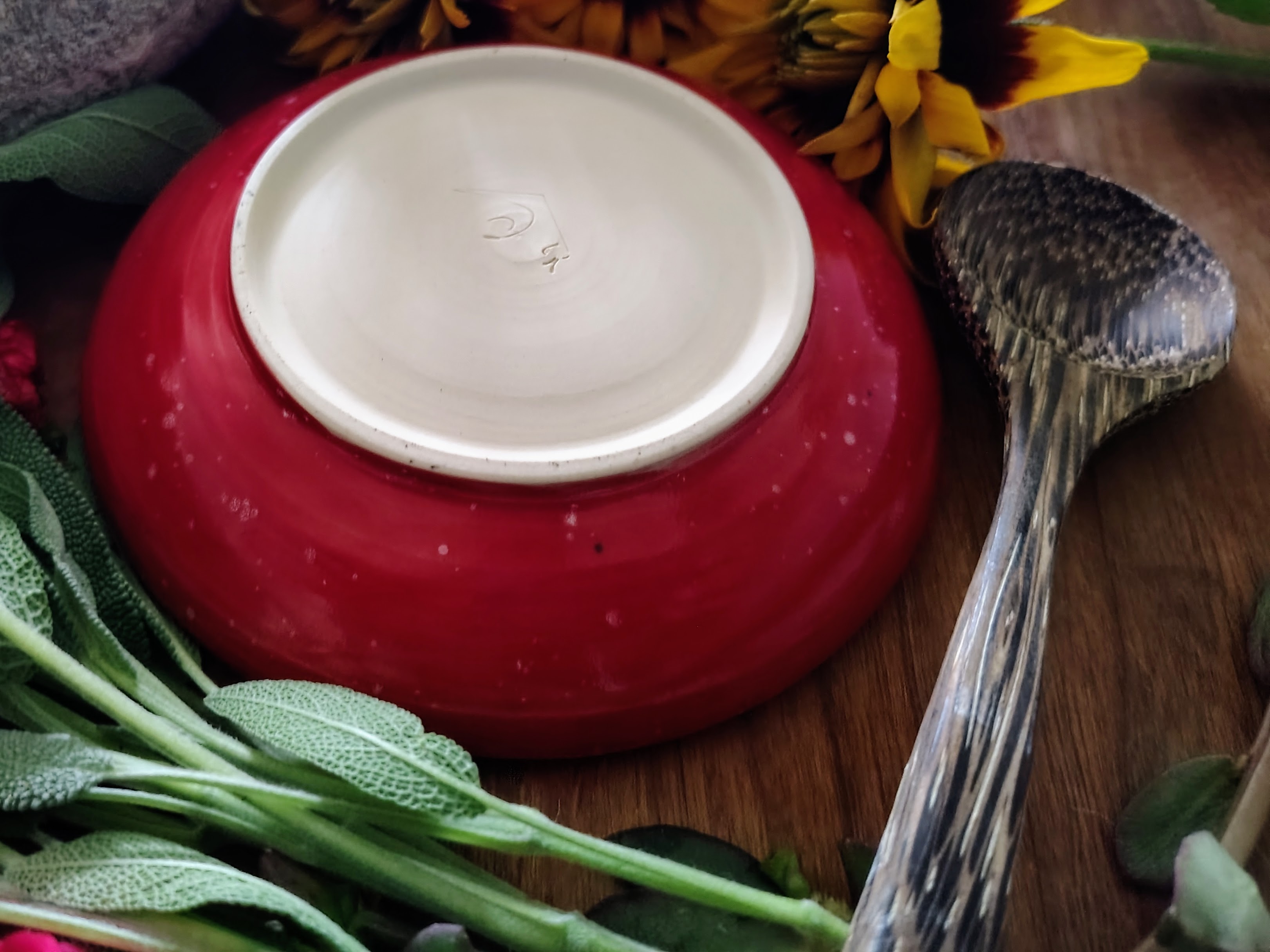 Coneflower shallow bowl/Saucer