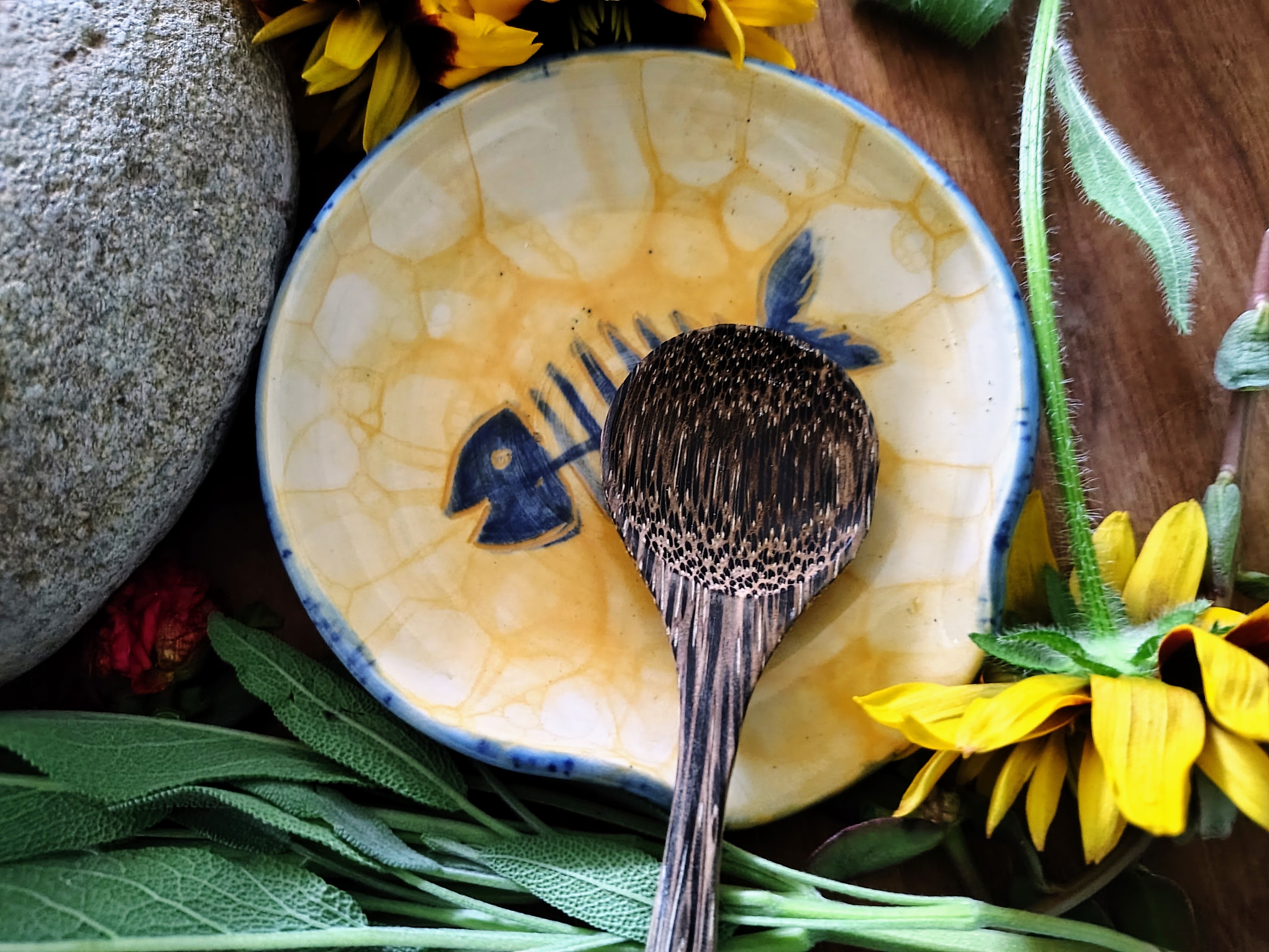 Fish Bone Spoon Rest