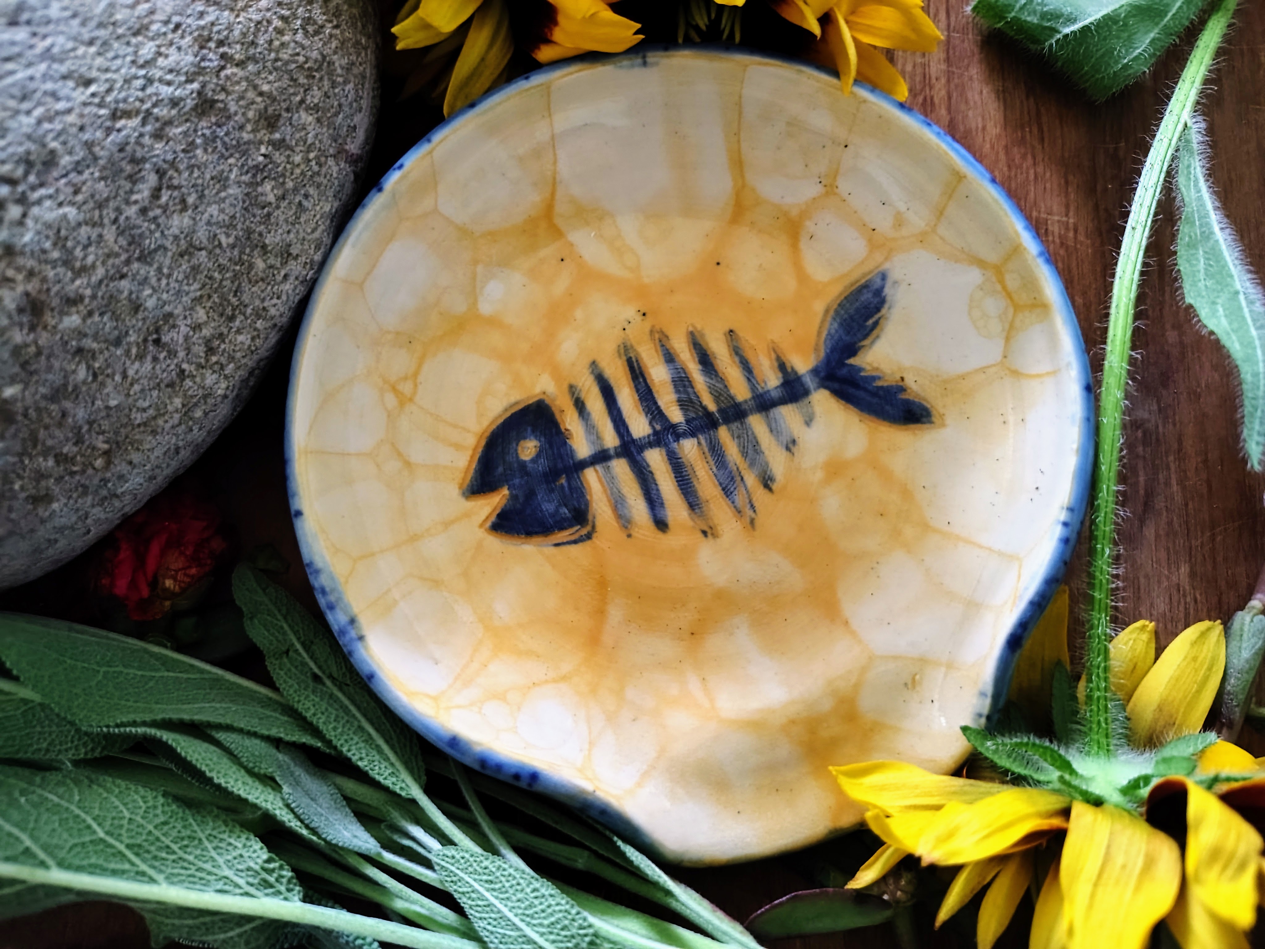 Fish Bone Spoon Rest