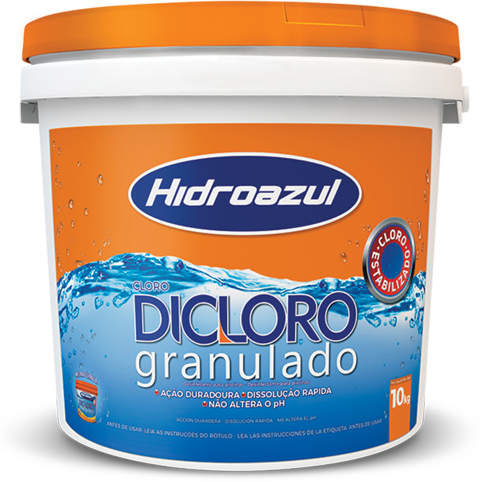 Dicloro Granulado Hidroazul 42% ativo 10kg