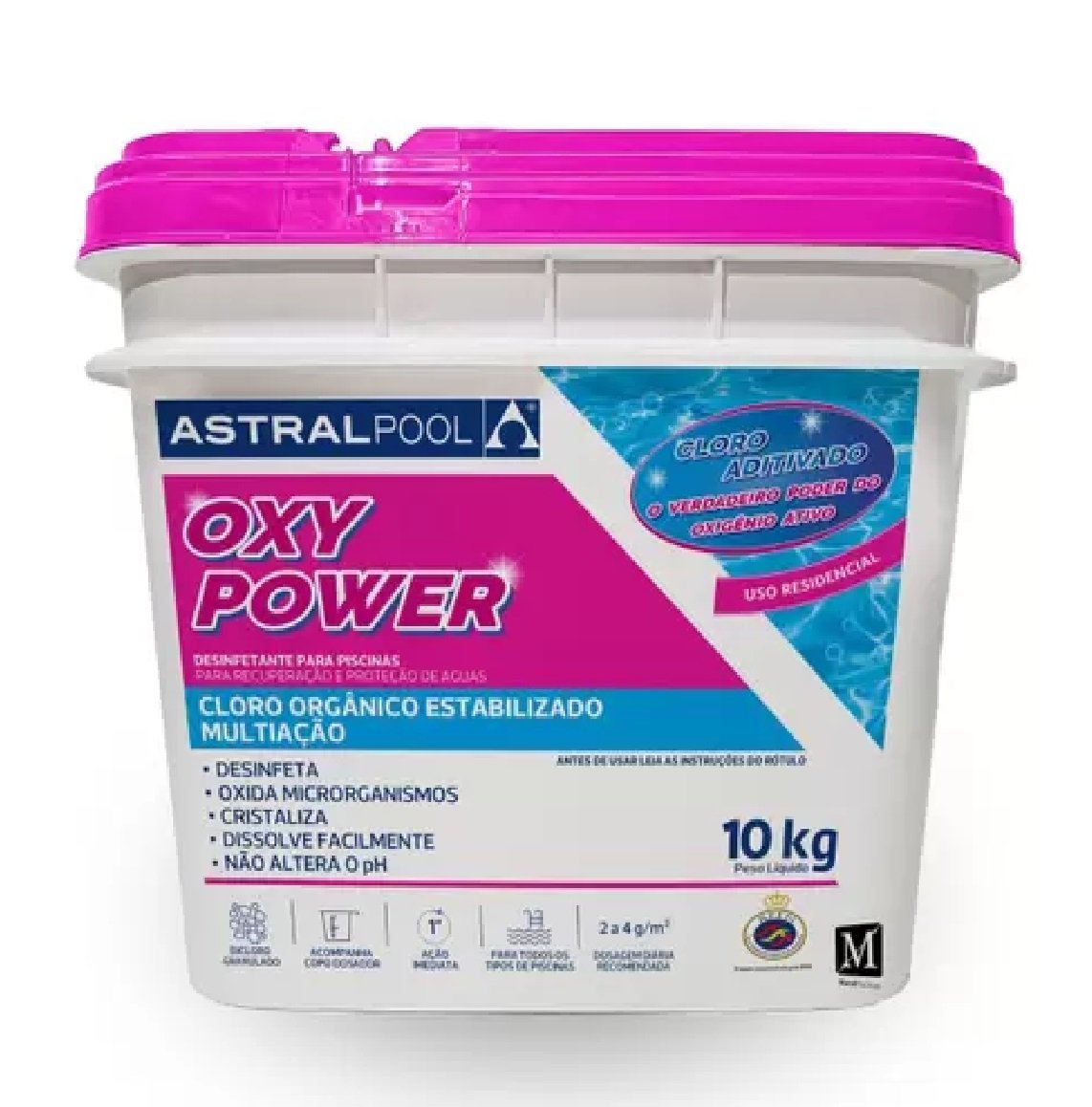 Cloro Oxy power multiaçao 5em1 10kg