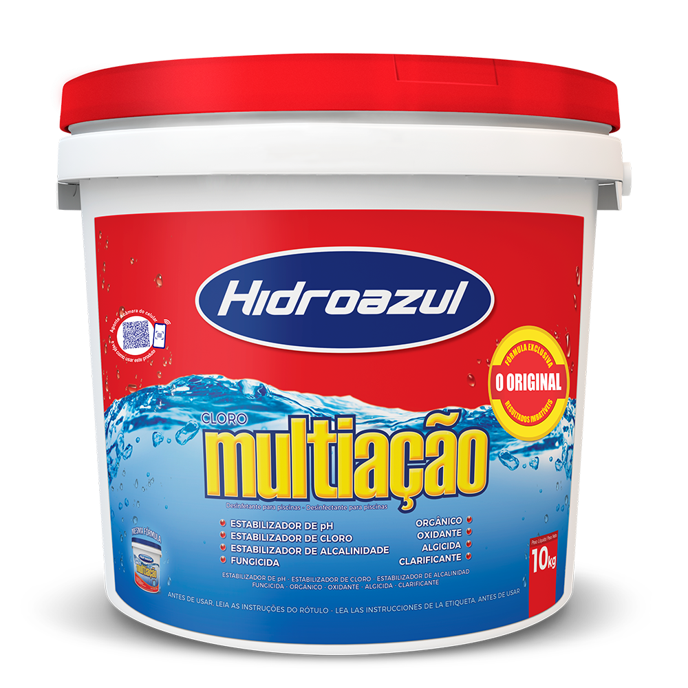 cloro hidroazul multiação 10kg