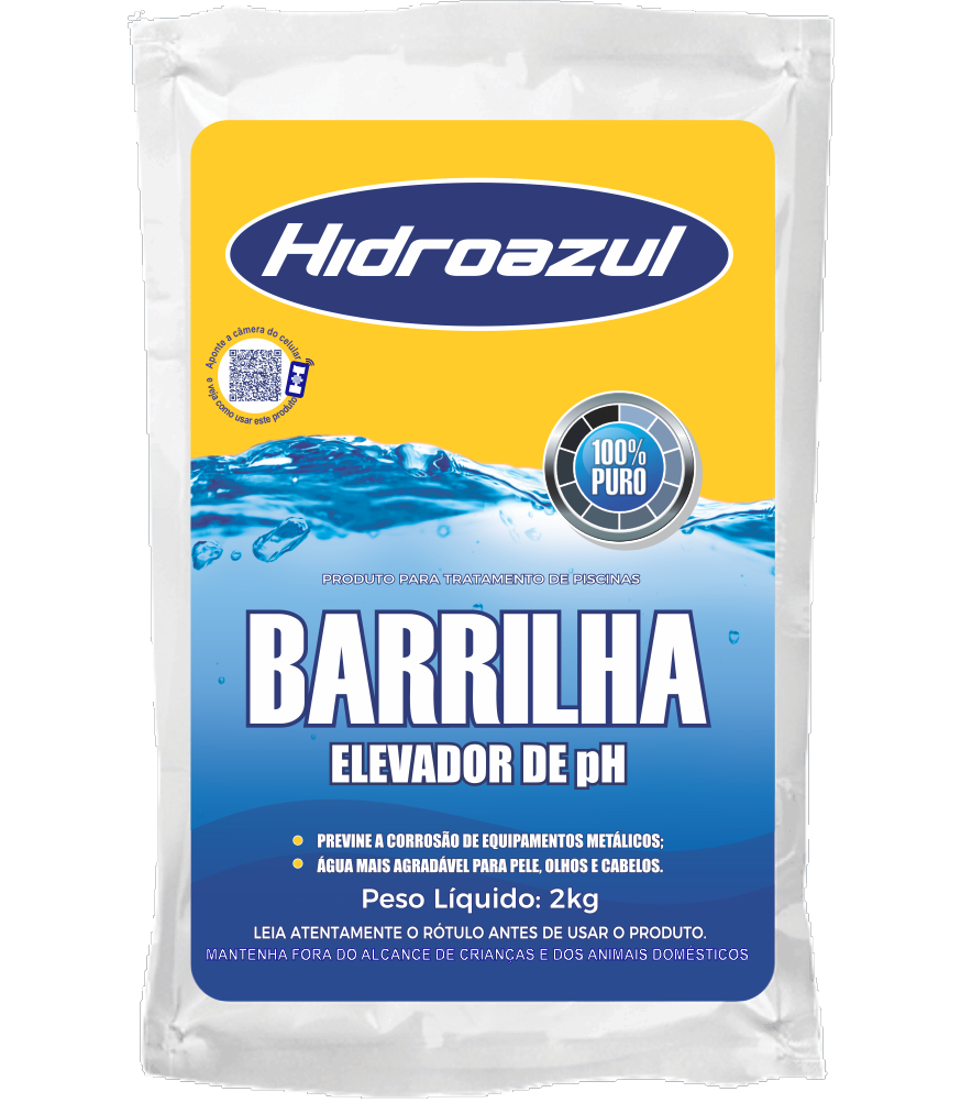barrilha elevador de ph hidroazul 2kg