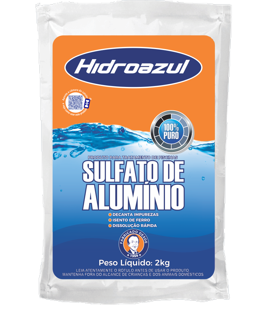 sulfato de aluminio hidroazul 2 kg