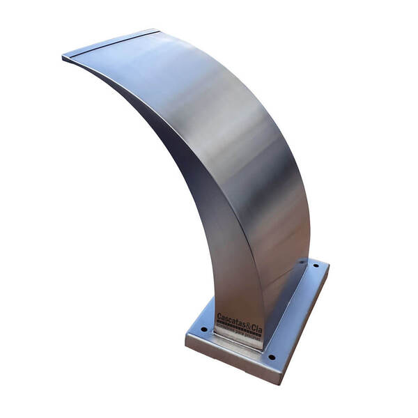 Cascata de inox para piscina wave finy